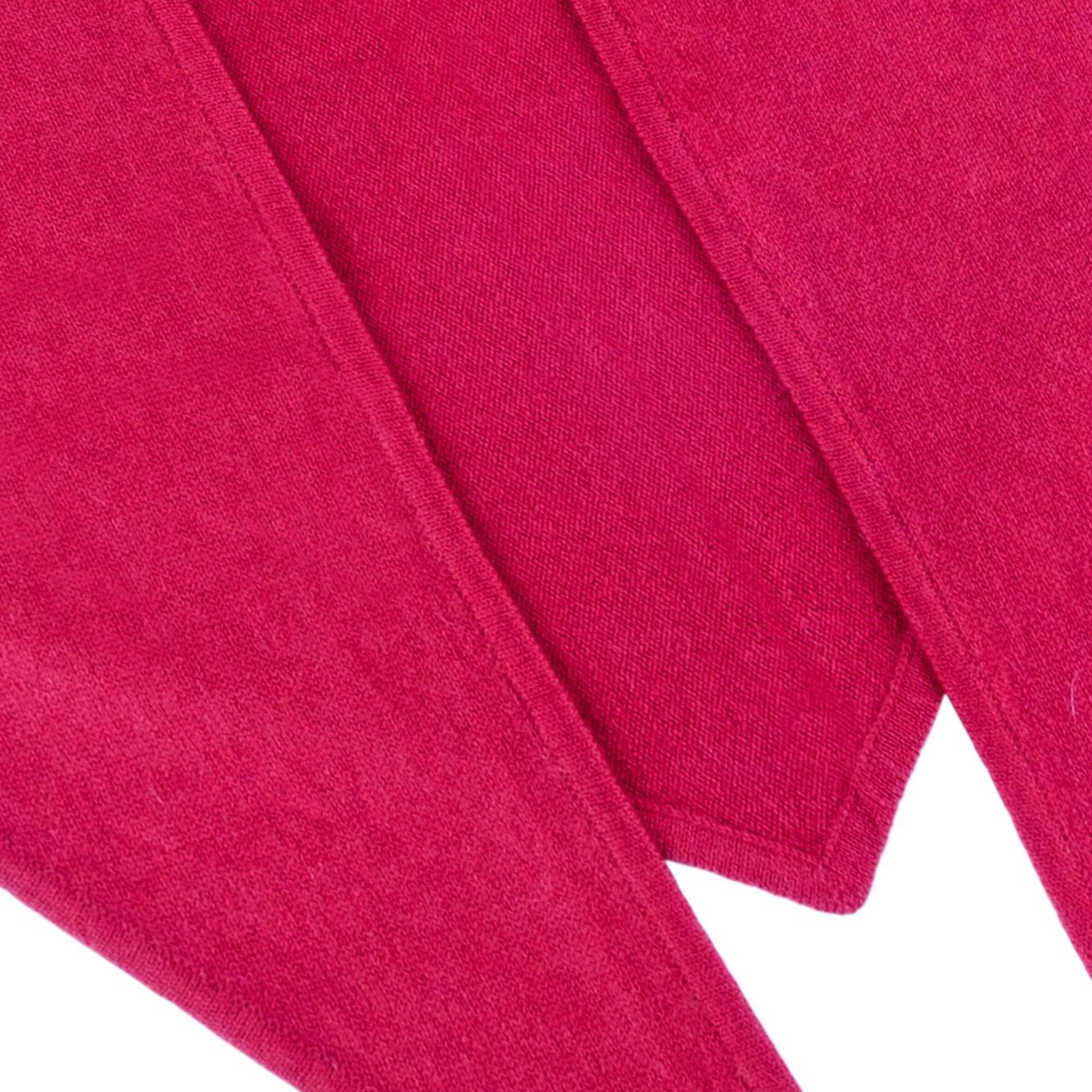 Koyu Fuşya Rose Saf Kaşmir Bandana 115x45x45 cm