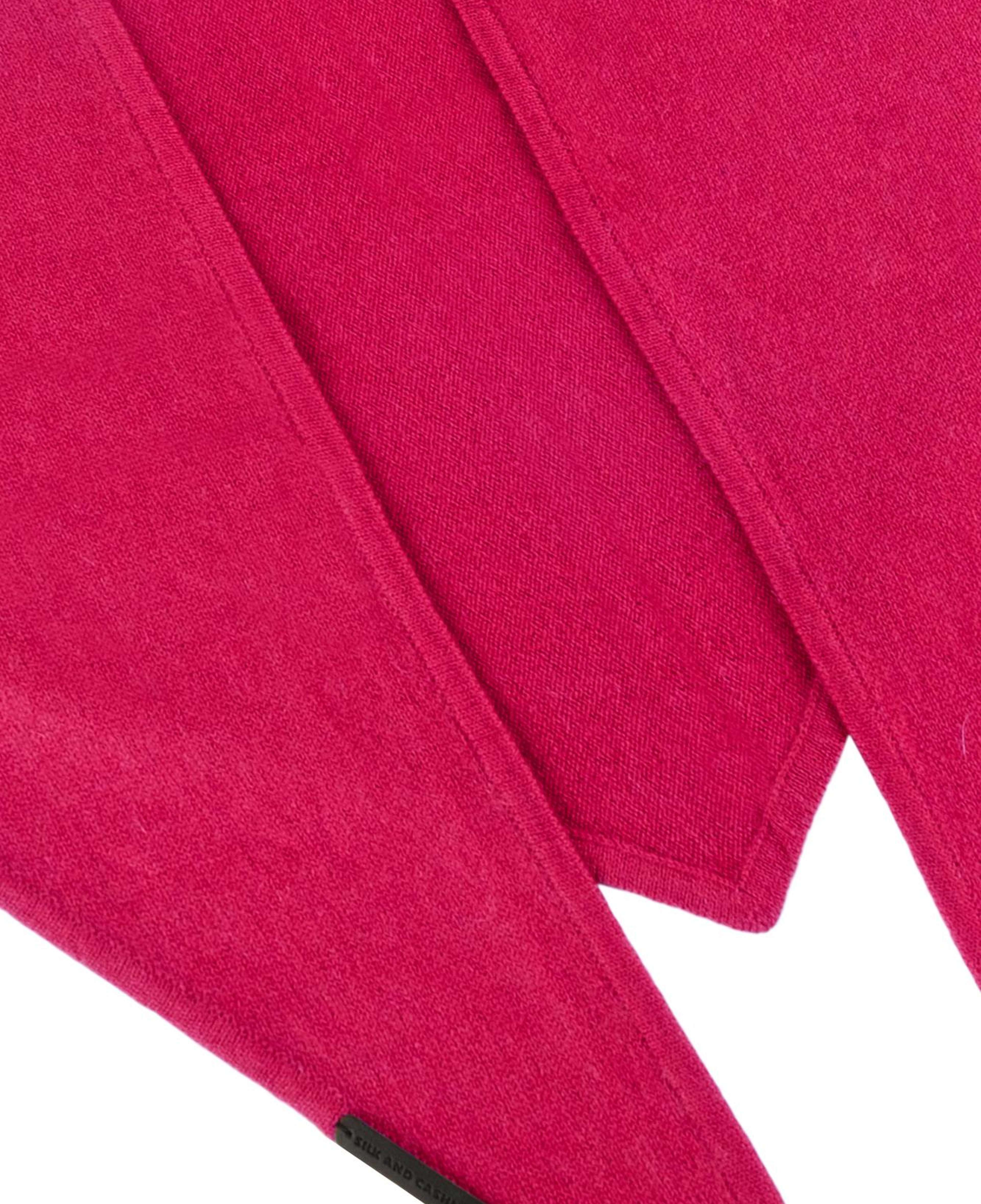Koyu Fuşya Rose Saf Kaşmir Bandana 115x45x45 cm