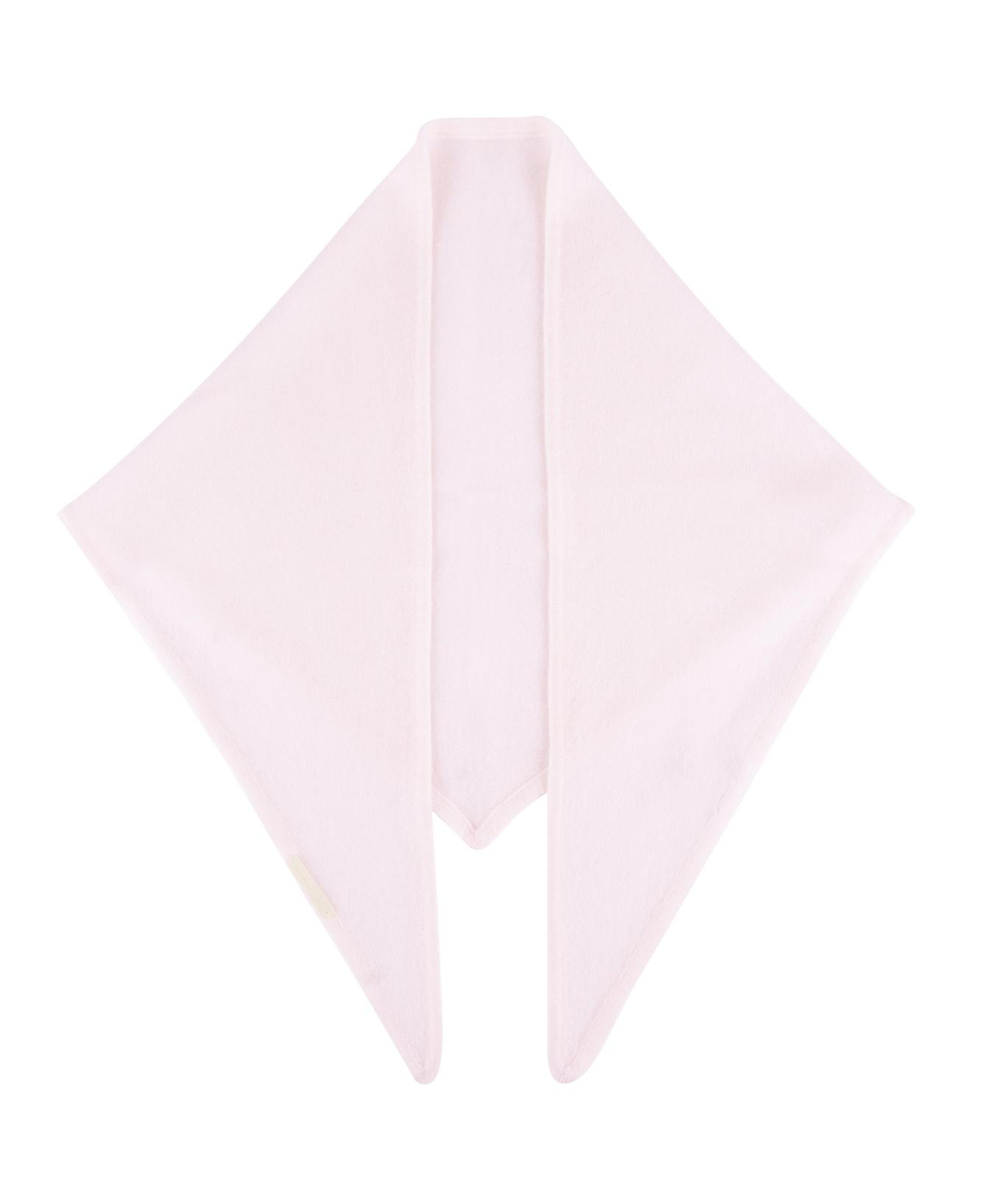 Açık Pembe Rose Saf Kaşmir Bandana 115x45x45 cm