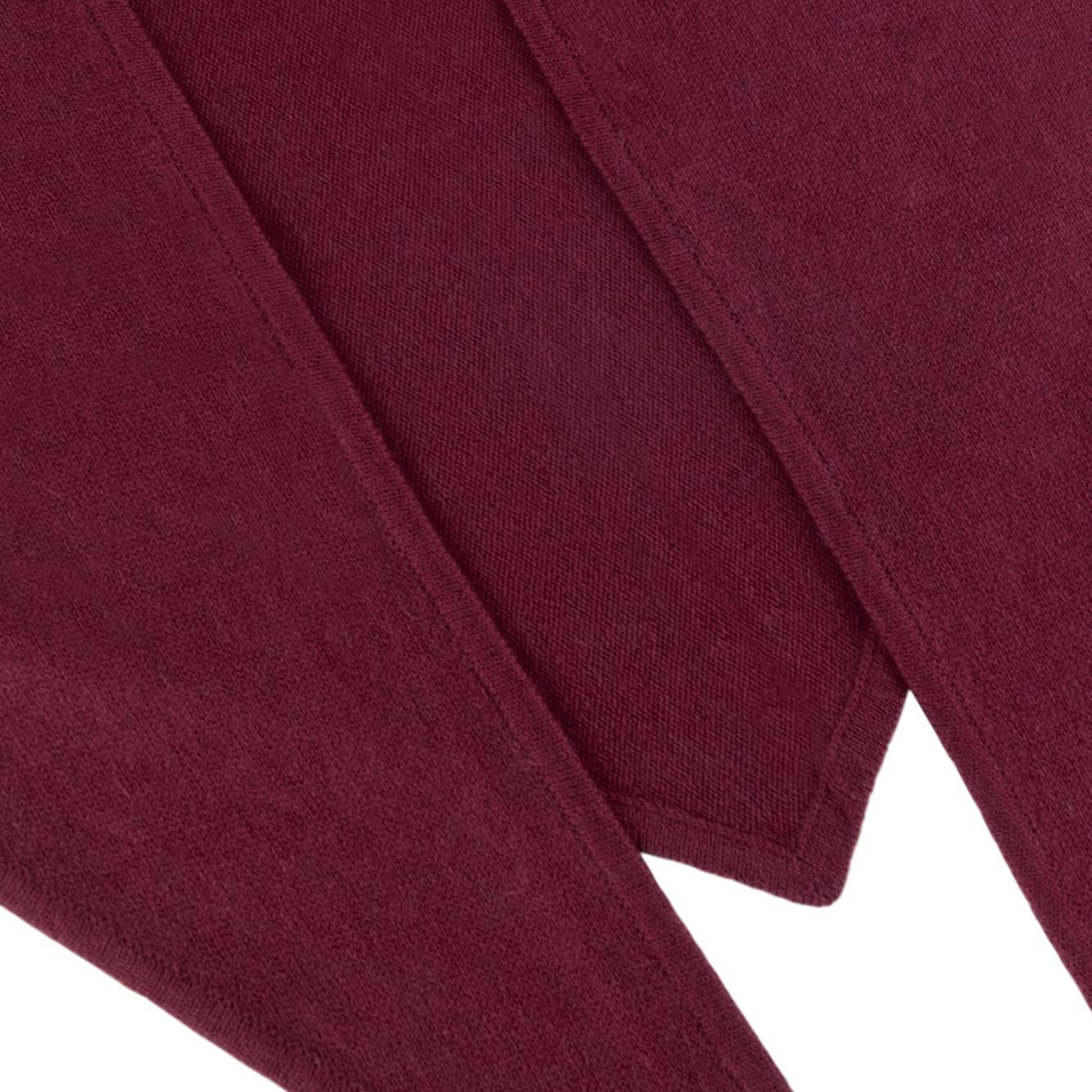 Koyu Bordo Rose Saf Kaşmir Bandana 115x45x45 cm