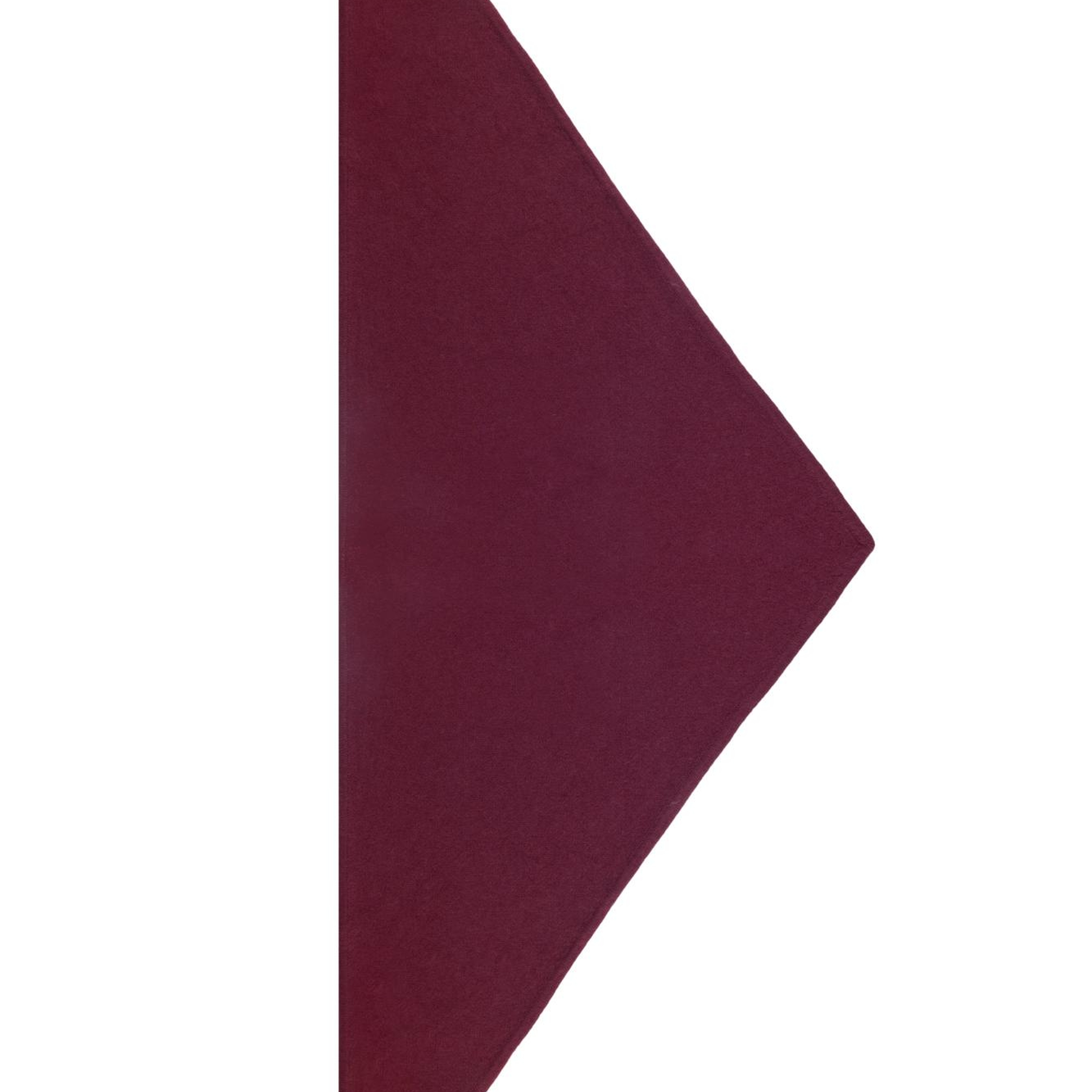 Koyu Bordo Rose Saf Kaşmir Bandana 115x45x45 cm