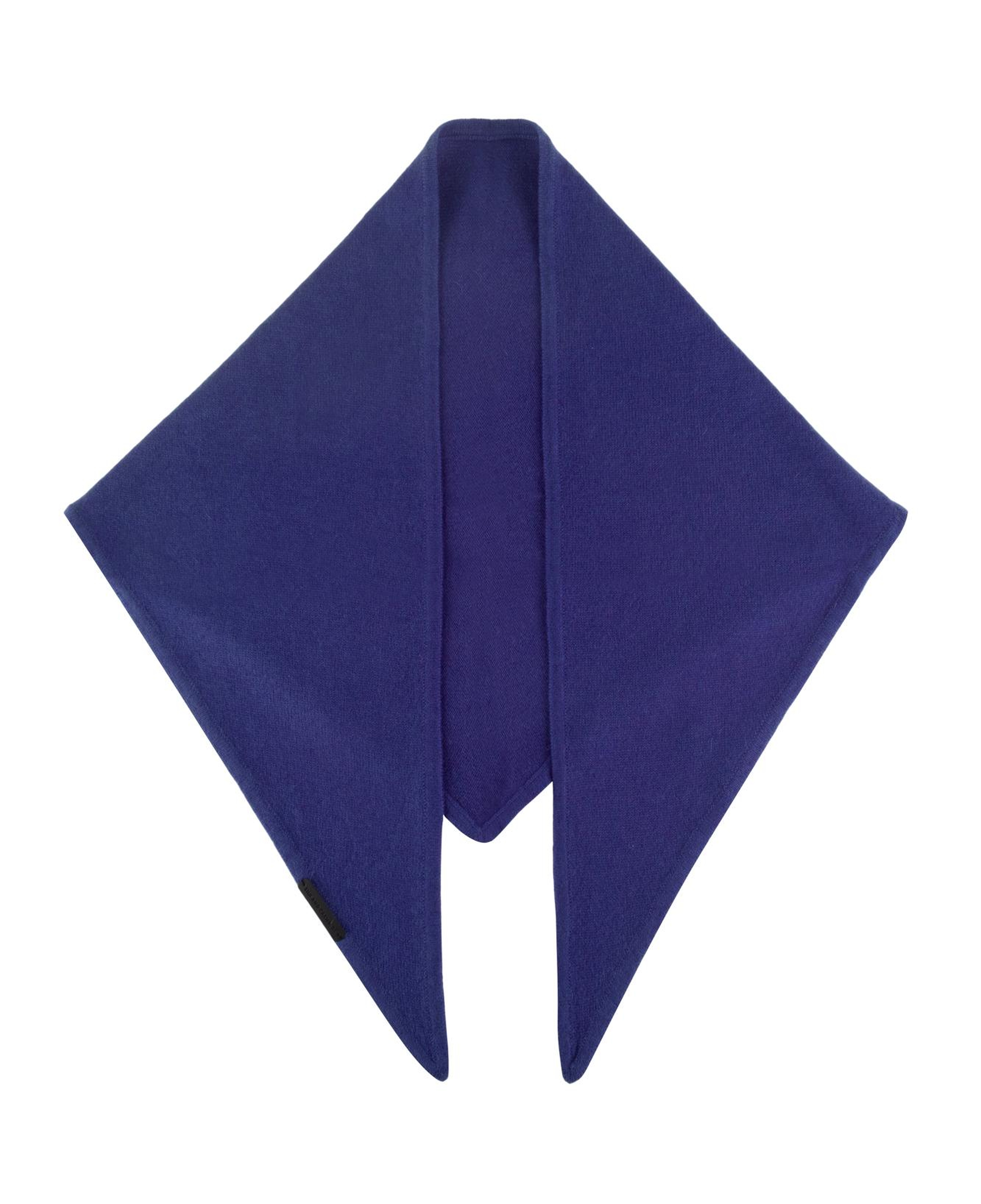 Lacivert Rose Saf Kaşmir Bandana 115x45x45 cm