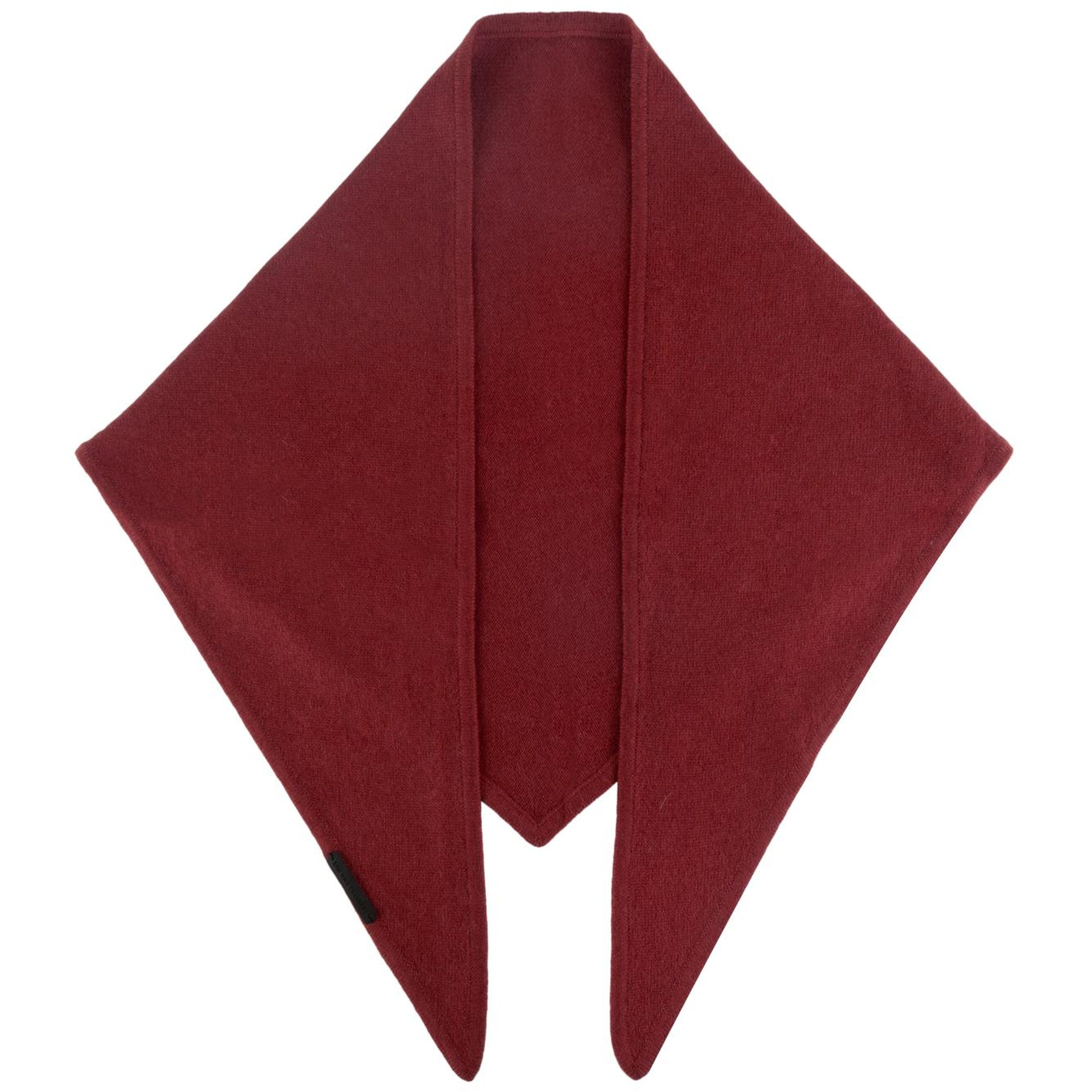 Kızıl Kırmızı Rose Saf Kaşmir Bandana 115x45x45 cm