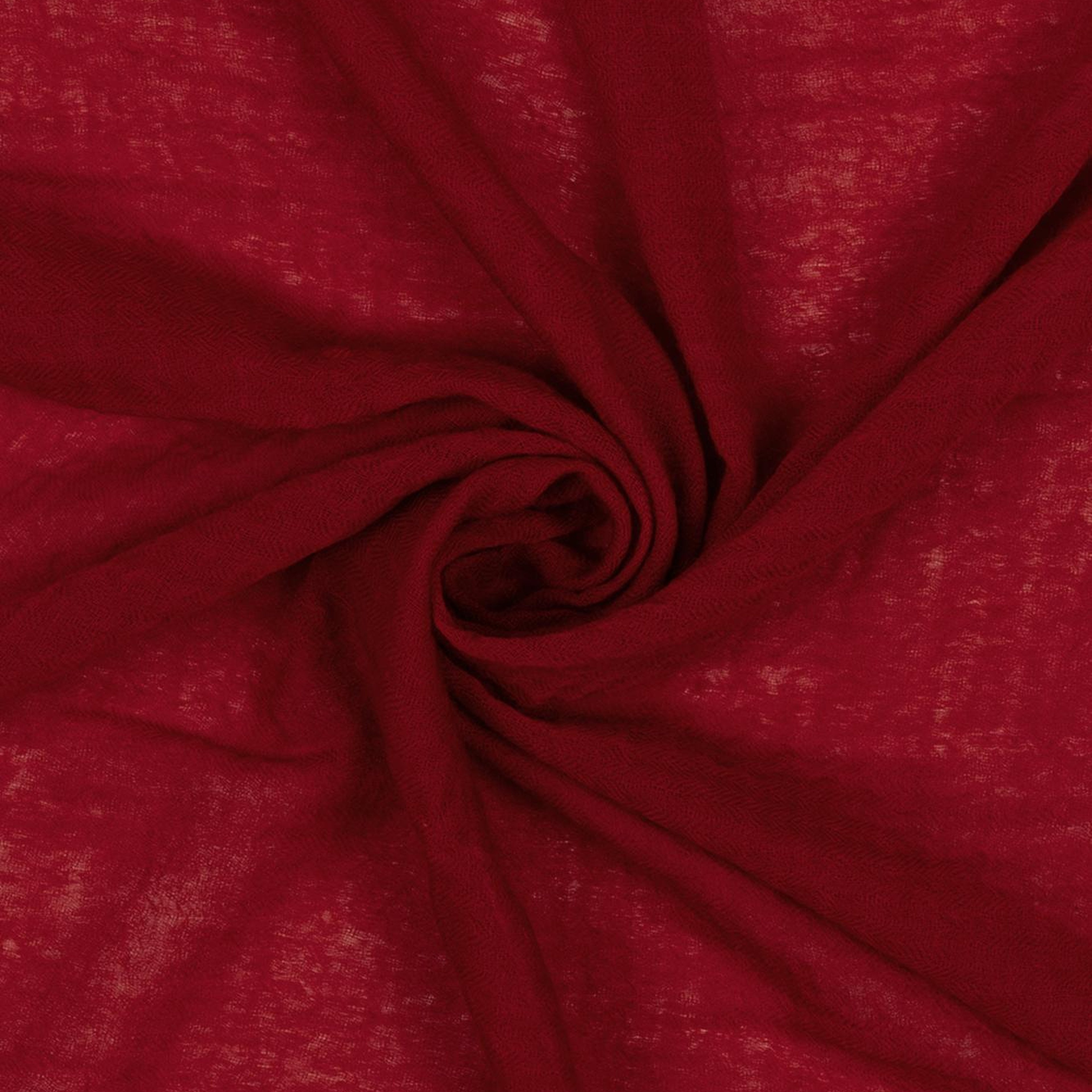 Kırmızı Jas Saf Yün Kare Şal 70x70 cm