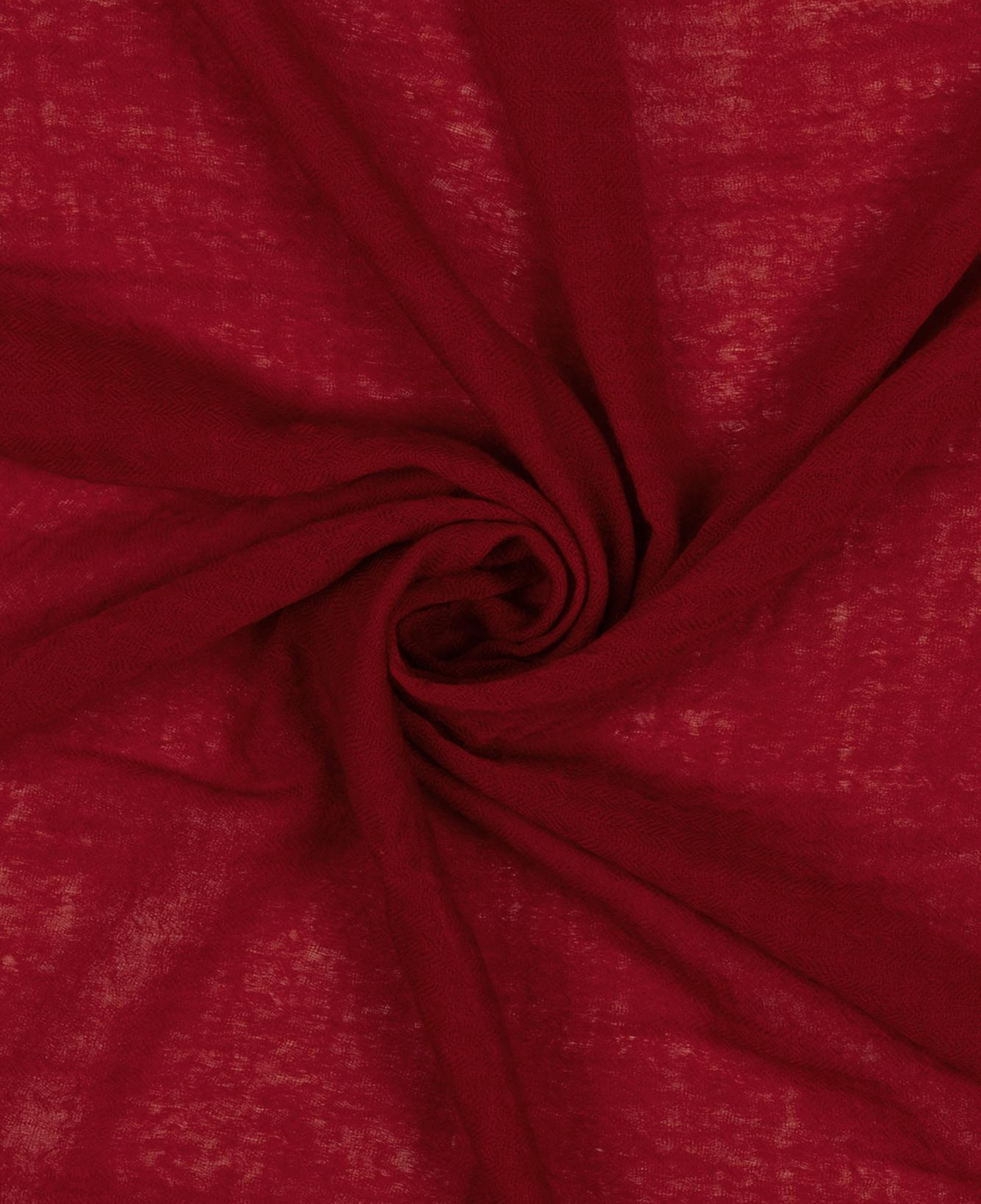 Kırmızı Jas Saf Yün Kare Şal 70x70 cm