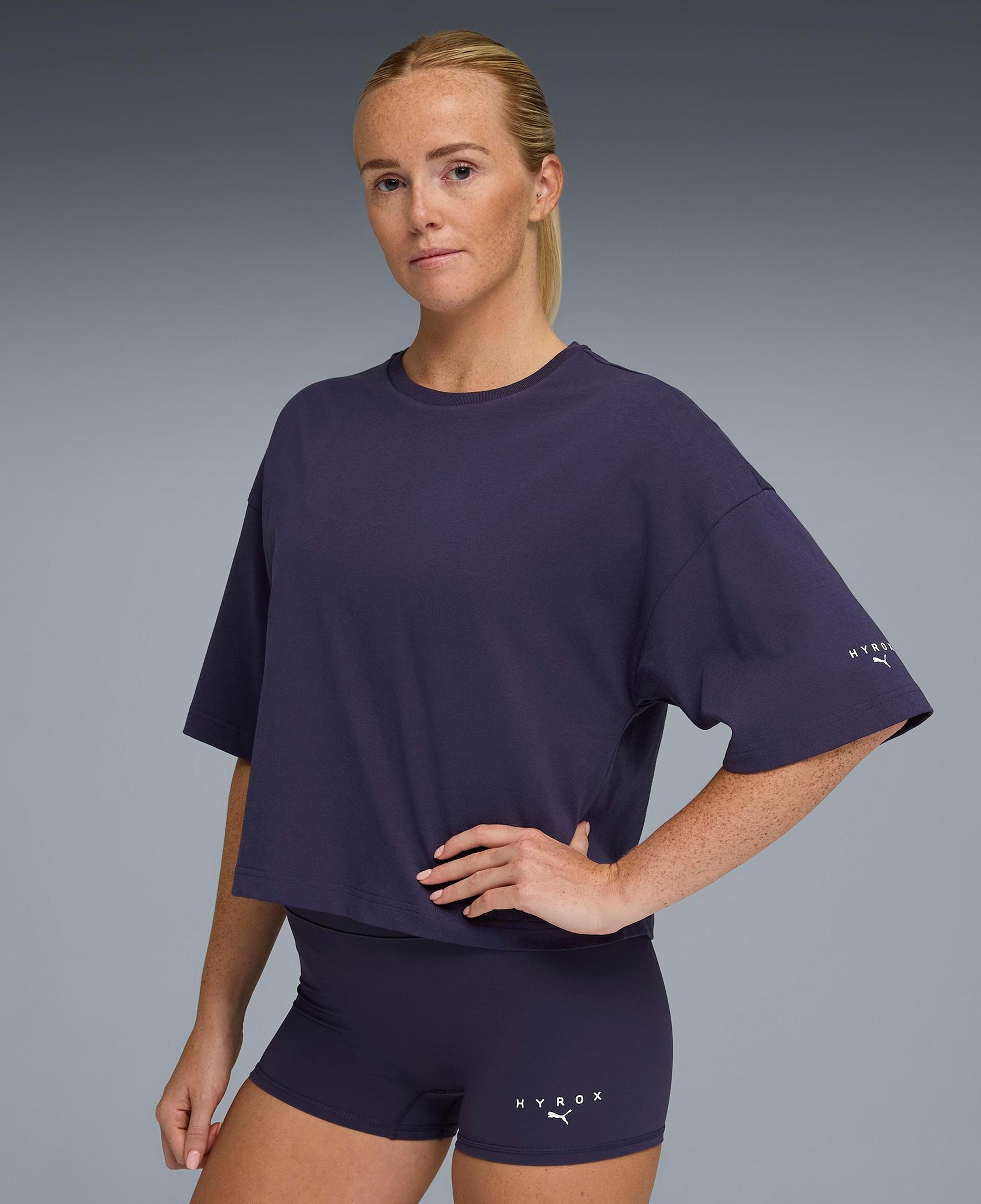 Puma x Hyrox City Lifestyle Kadın Lacivert Antrenman T-Shirt