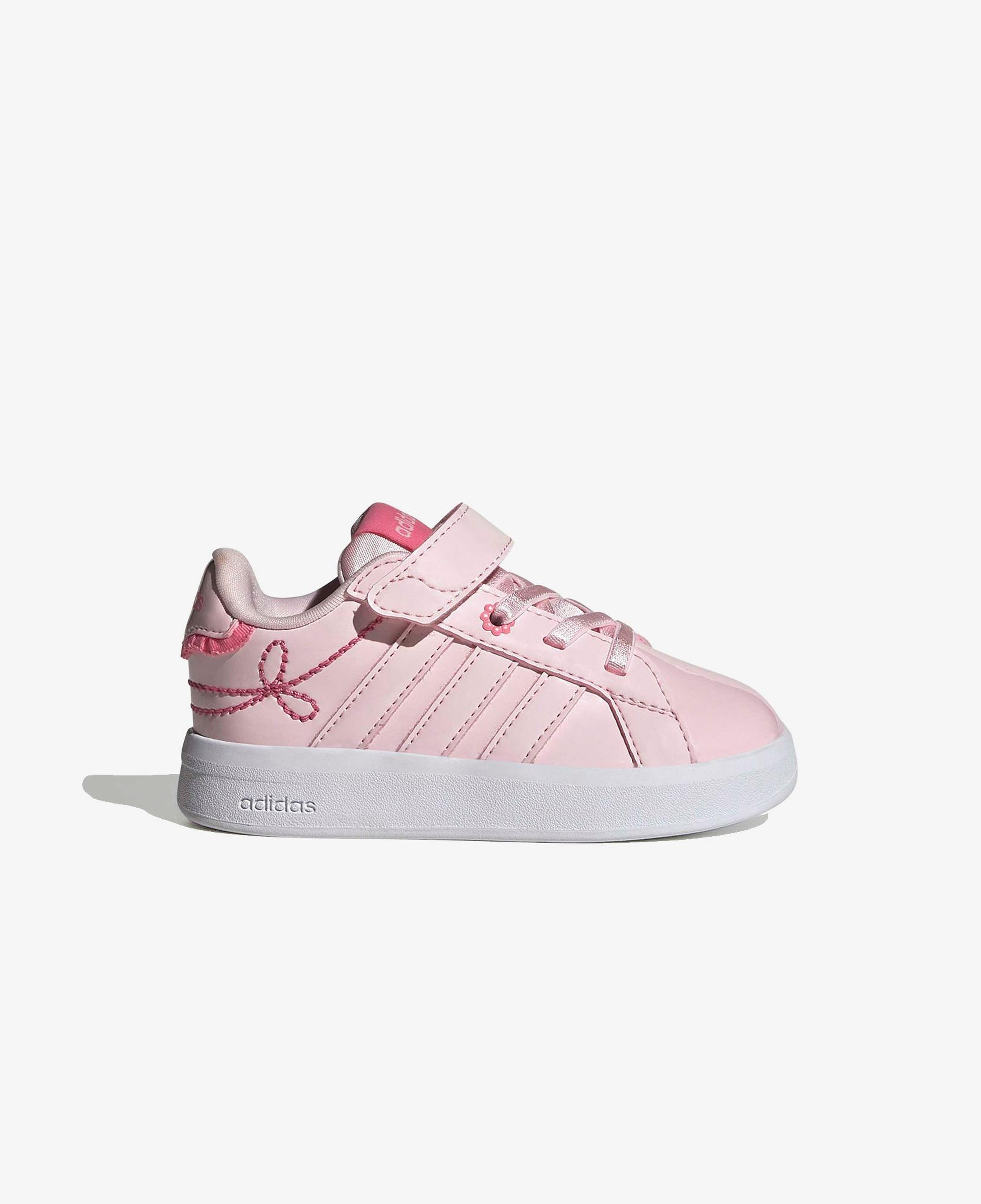 adidas Grand Court 3.0 Girls Elastic Lace Çocuk Pembe Spor Ayakkabı