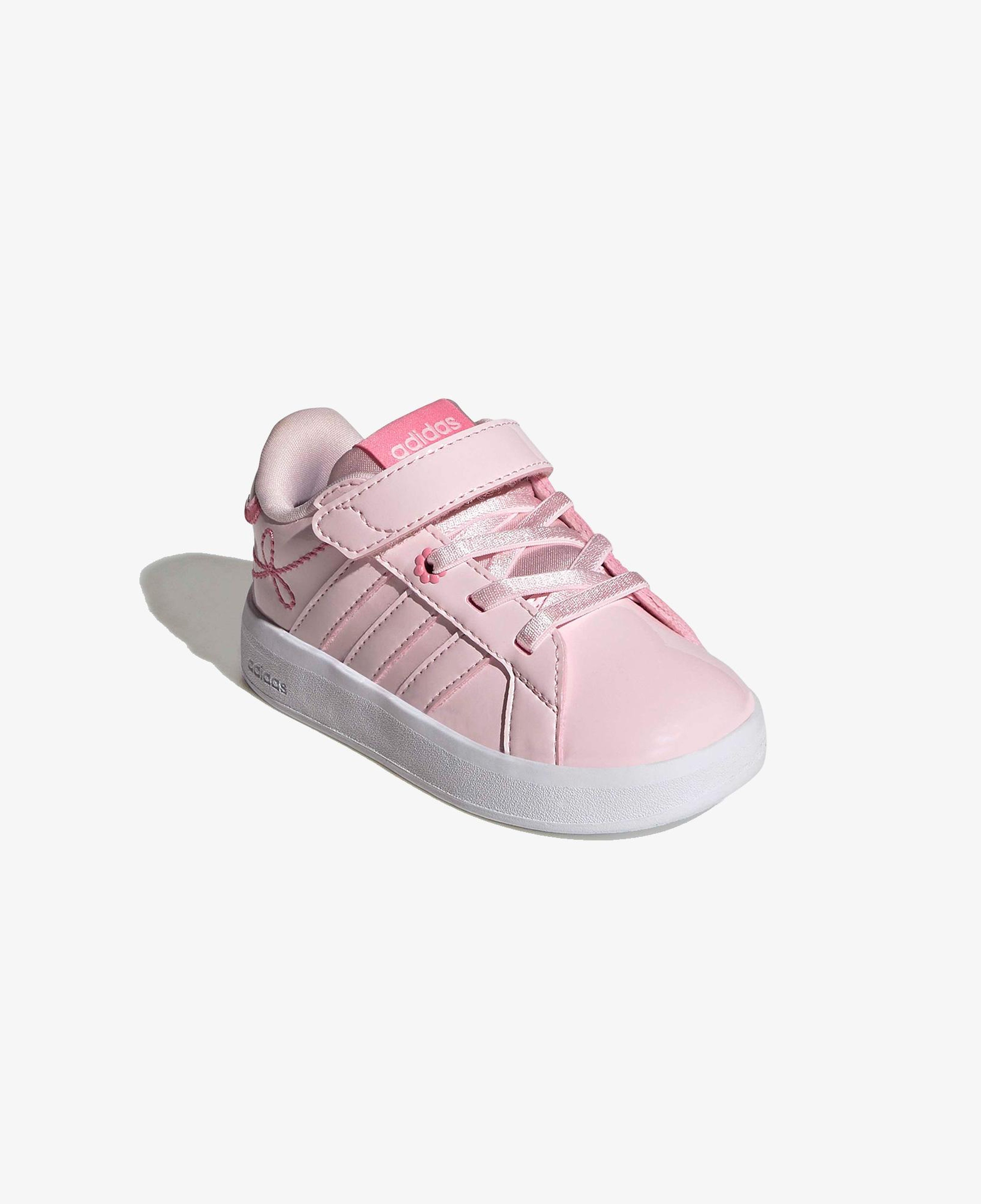adidas Grand Court 3.0 Girls Elastic Lace Çocuk Pembe Spor Ayakkabı