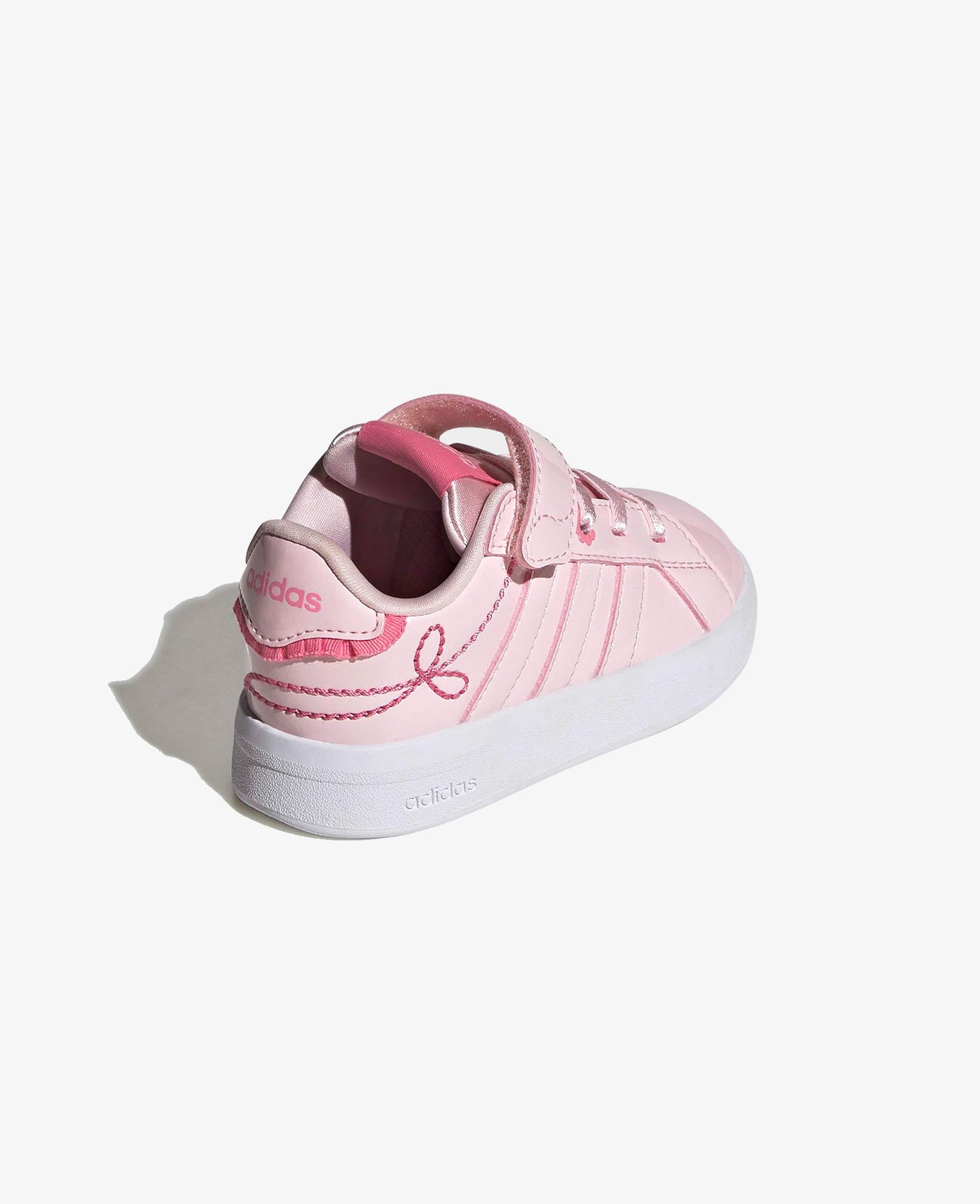 adidas Grand Court 3.0 Girls Elastic Lace Çocuk Pembe Spor Ayakkabı