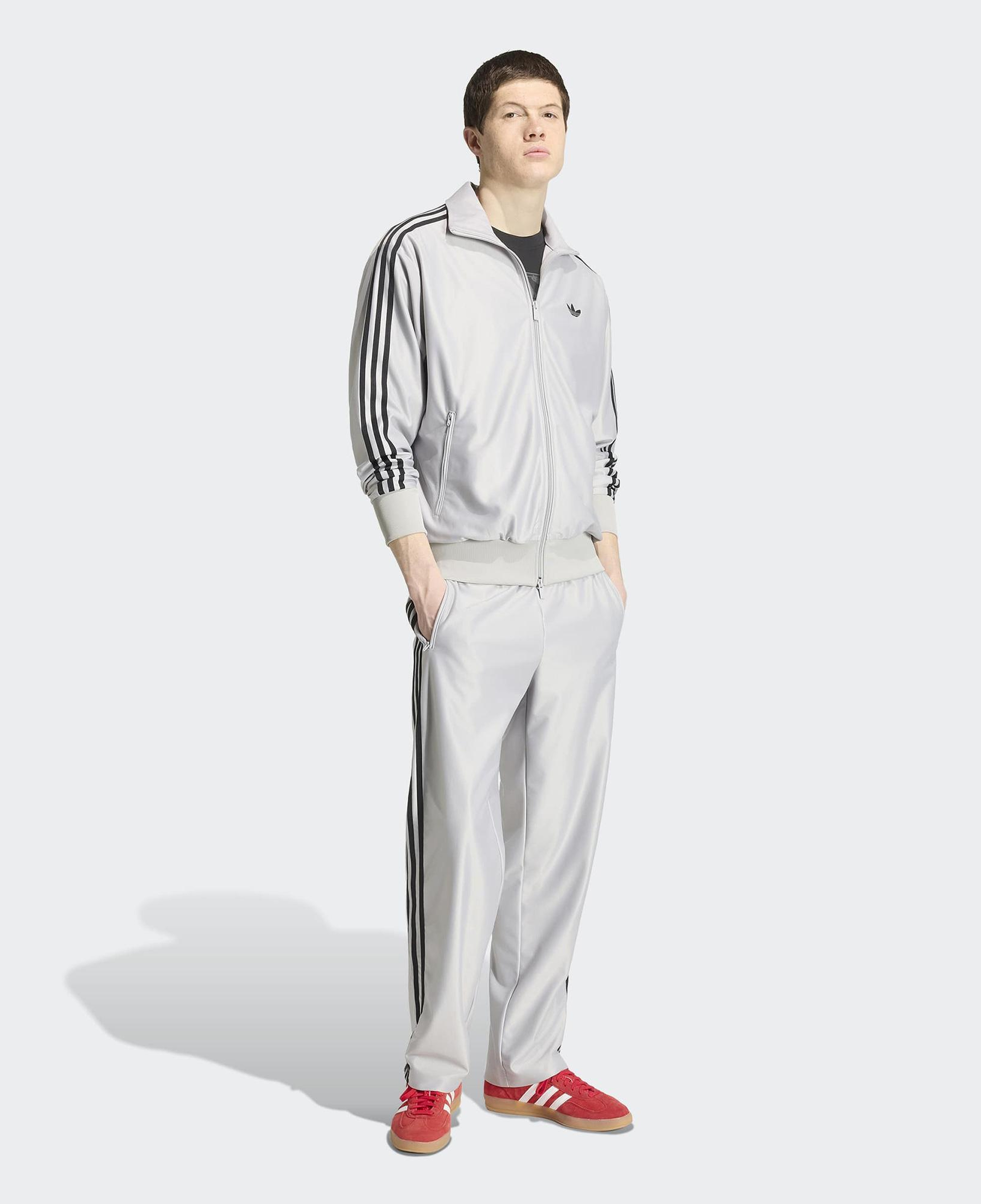adidas Firebird Met Erkek Gri Ceket