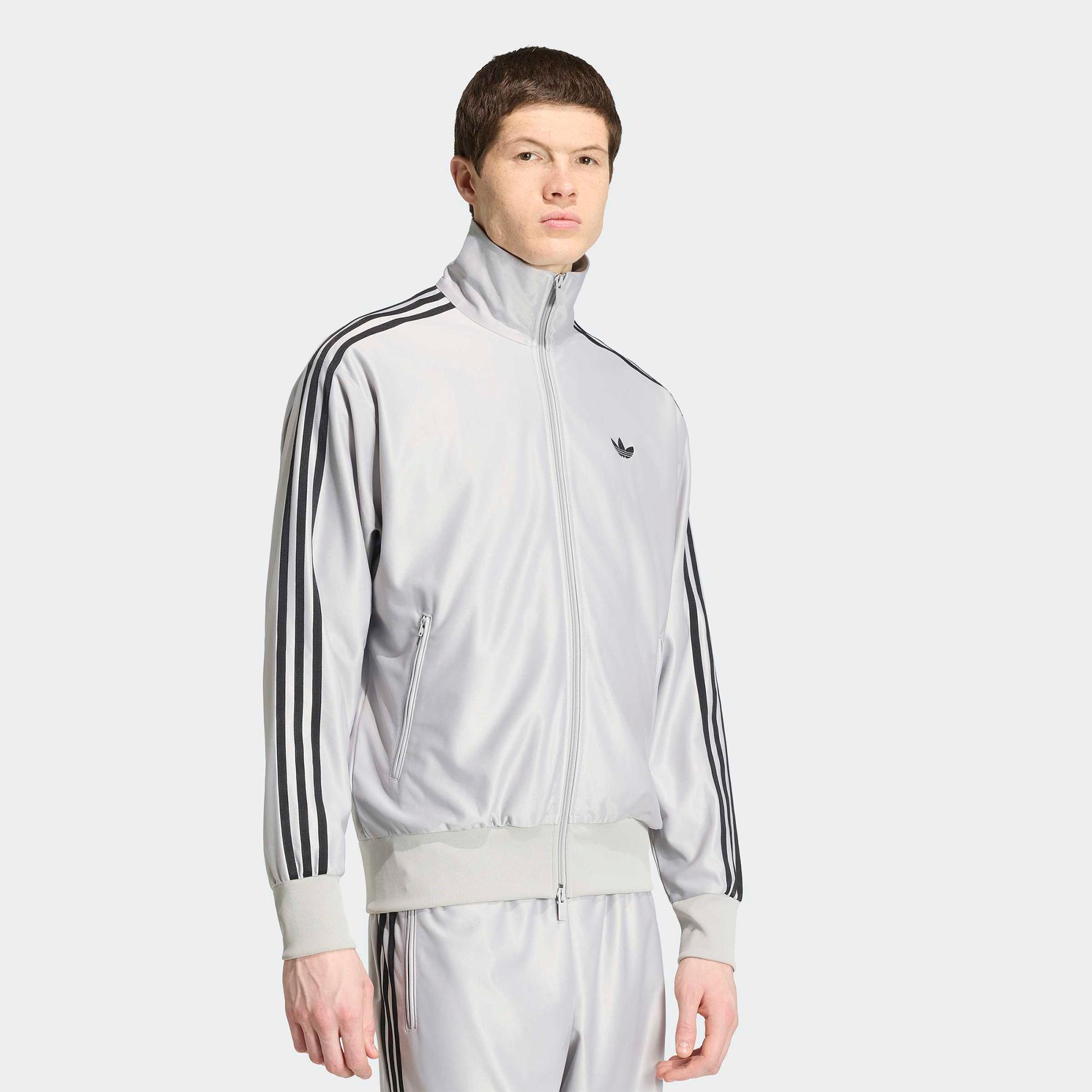 adidas Firebird Met Erkek Gri Ceket