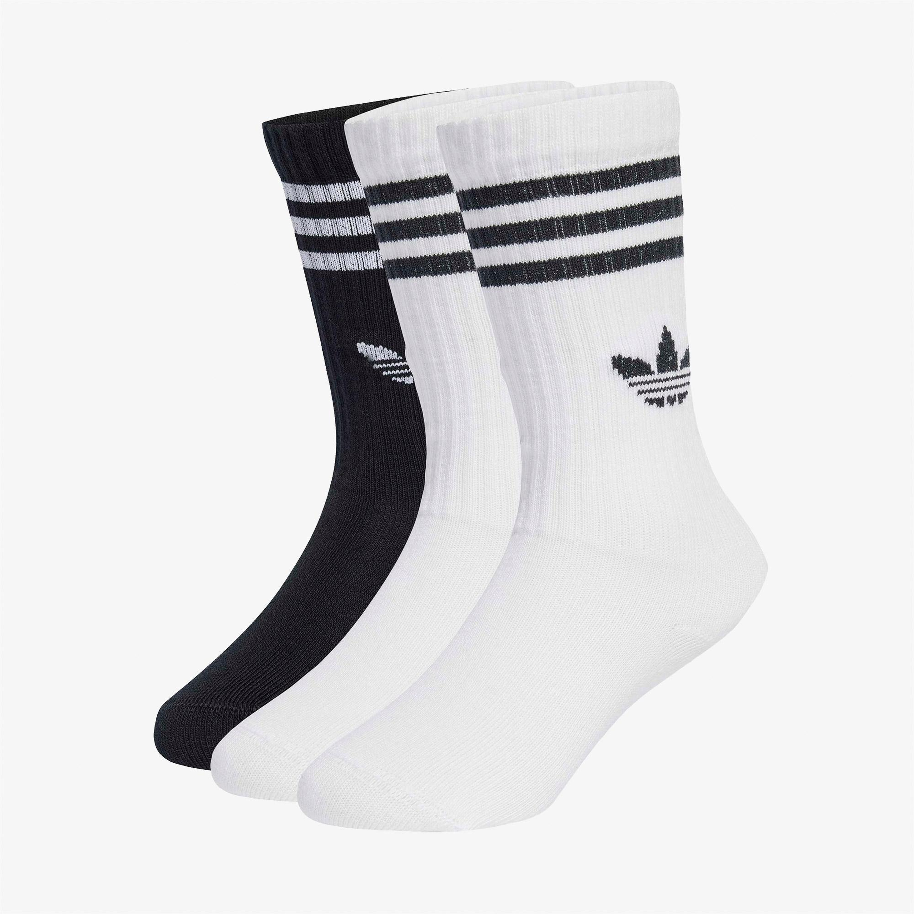 adidas Crew 3'lü Çocuk Beyaz Çorap