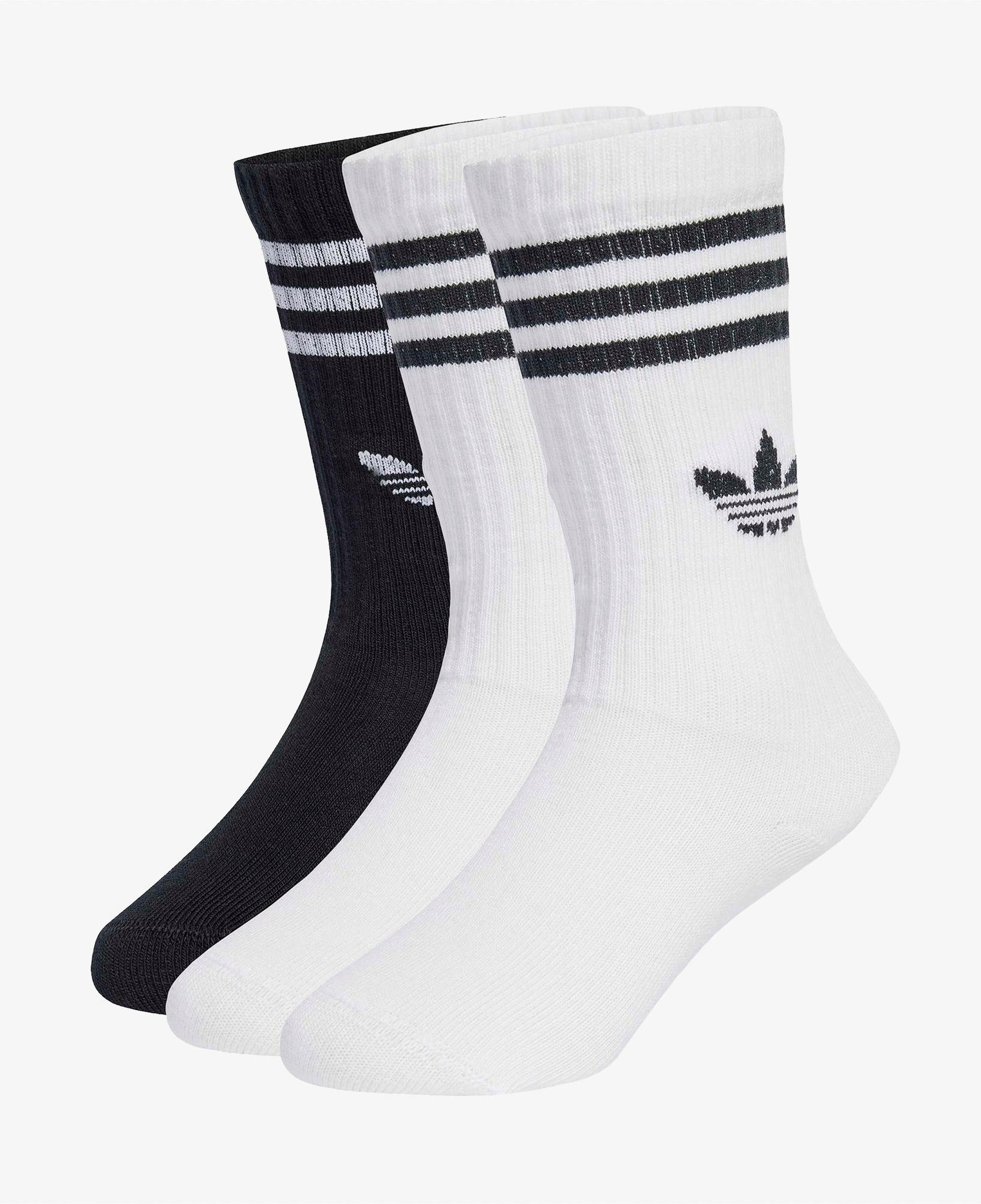adidas Crew 3'lü Çocuk Beyaz Çorap