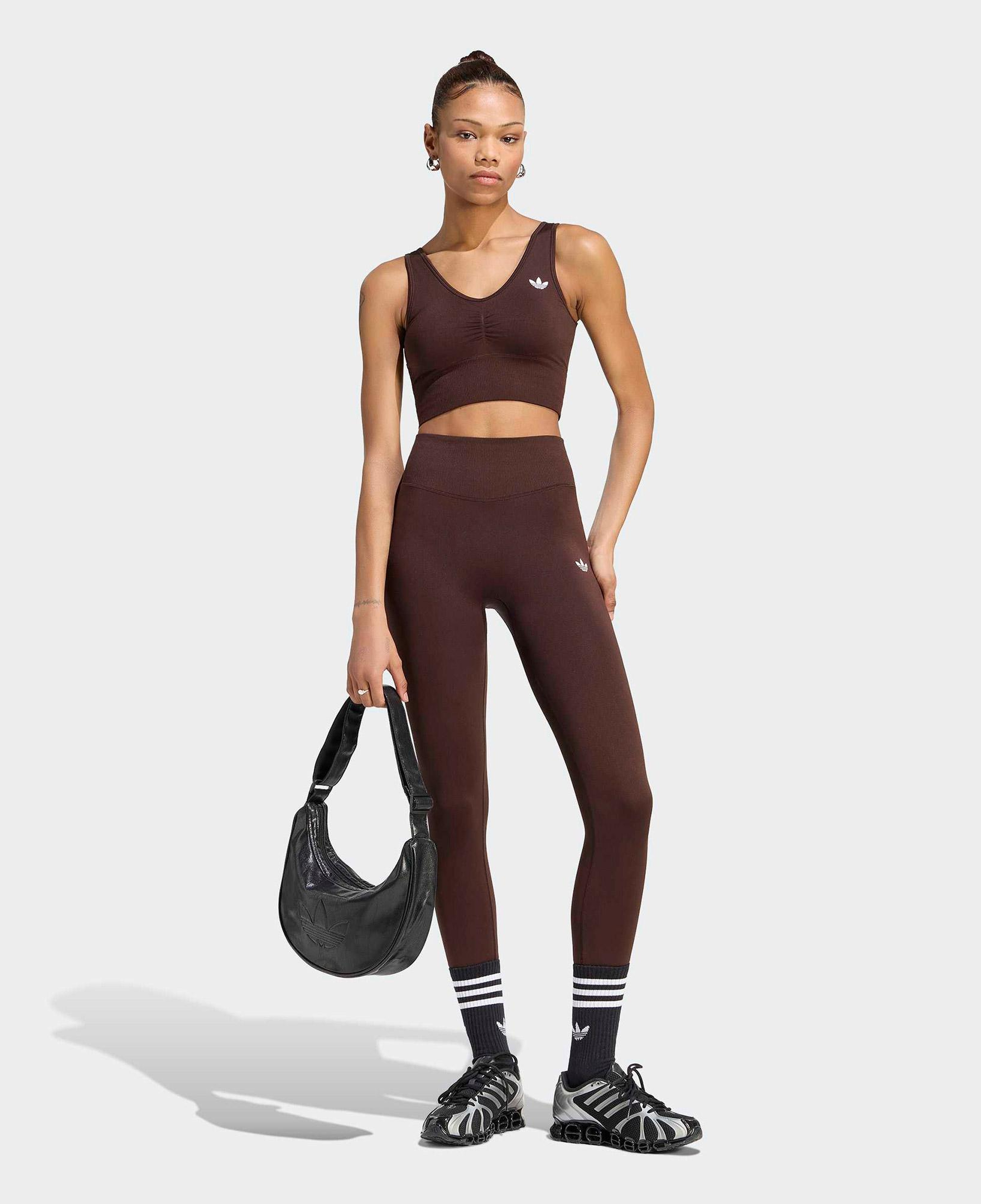 adidas Seamless Kadın Kahverengi Crop