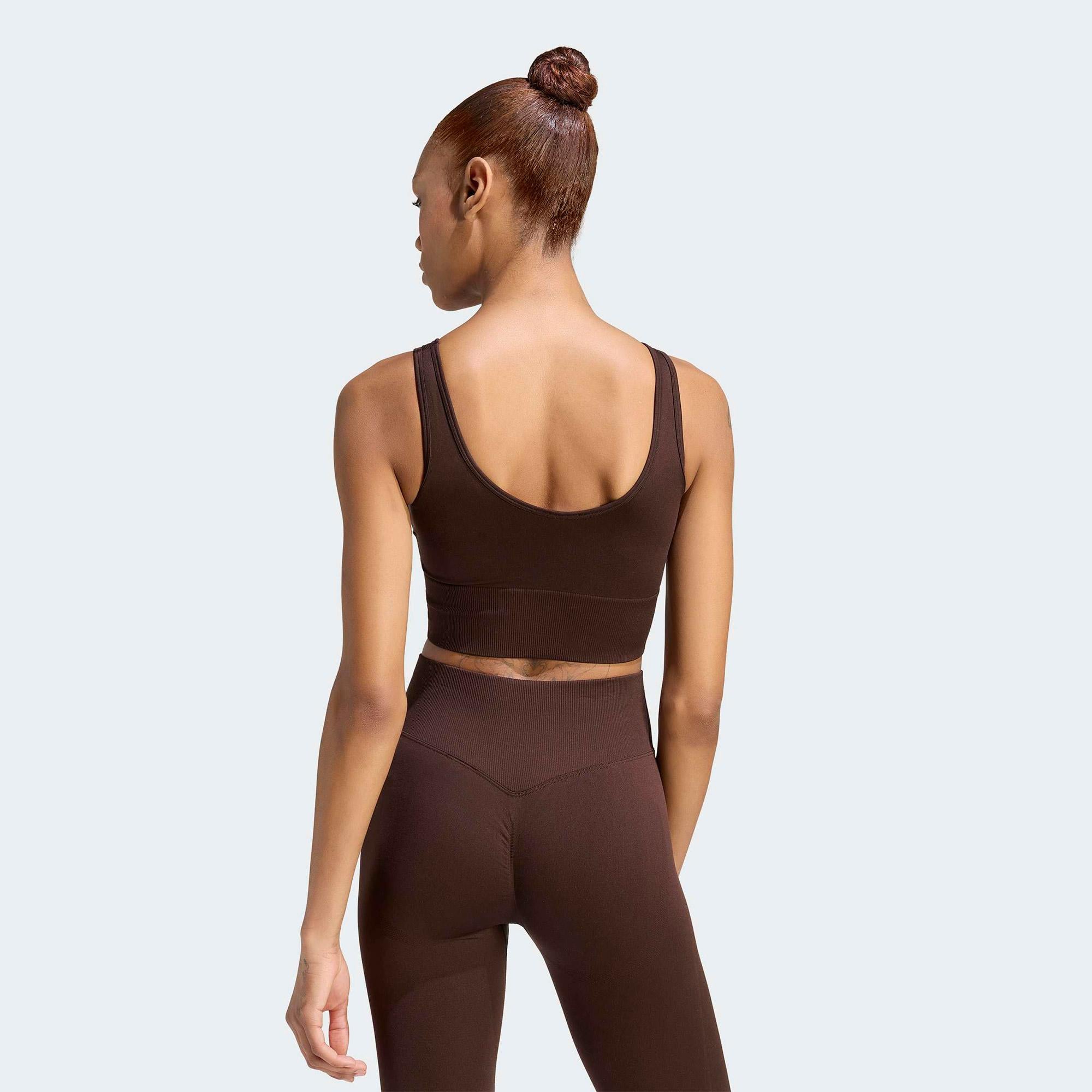 adidas Seamless Kadın Kahverengi Crop
