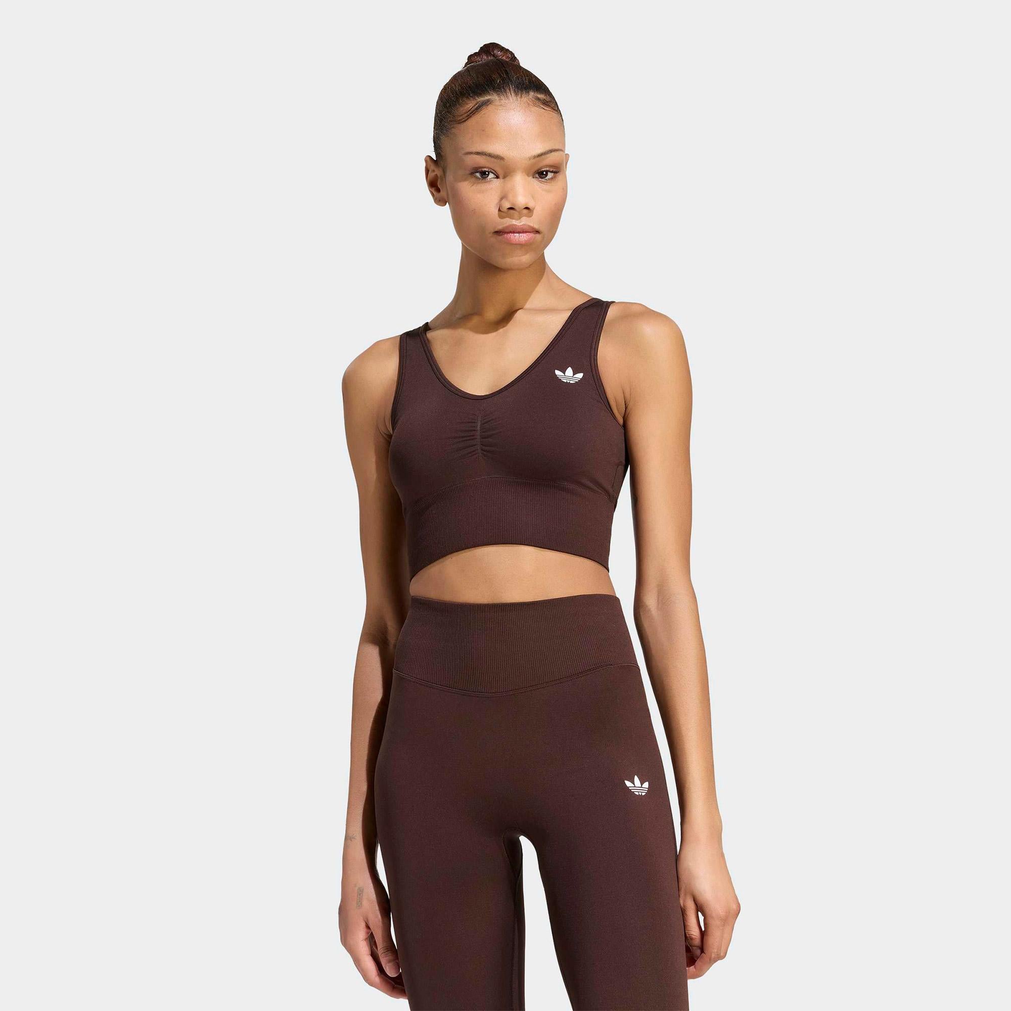 adidas Seamless Kadın Kahverengi Crop