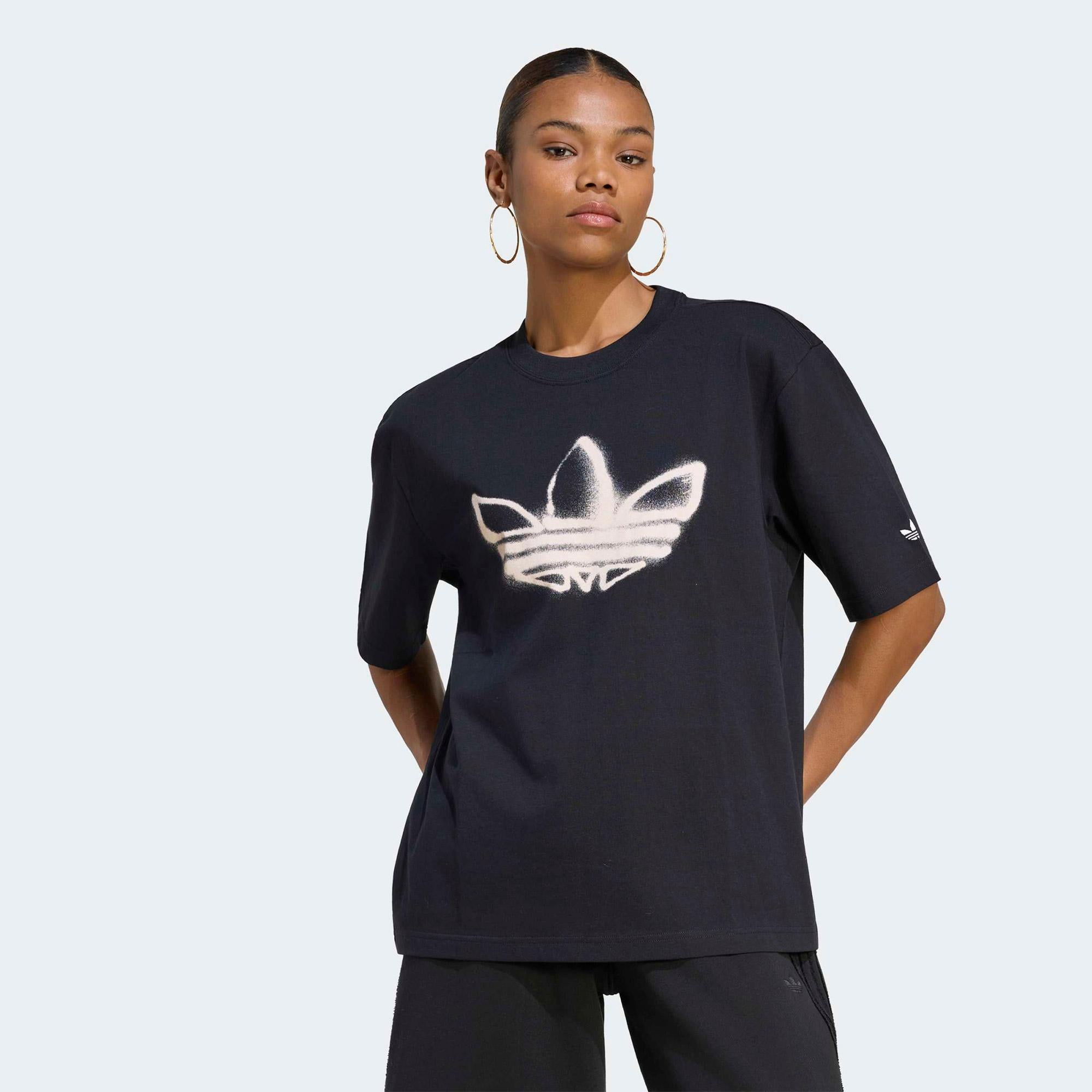 adidas Trefoil Kadın Siyah T-Shirt