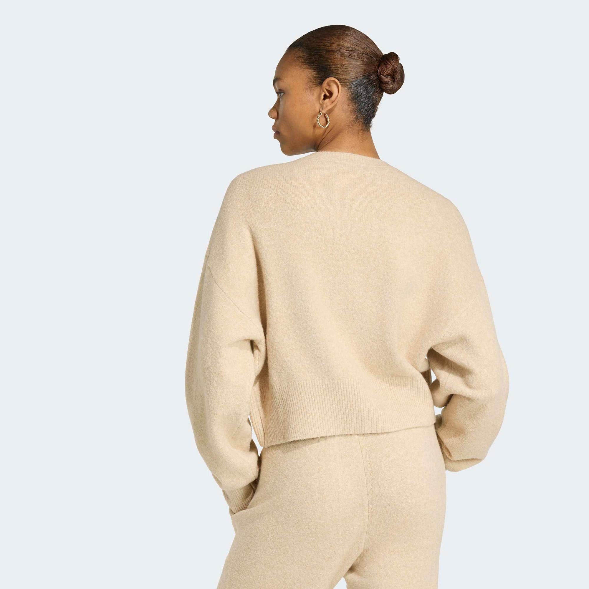 adidas Essentials Cardigan Kadın Bej Hırka