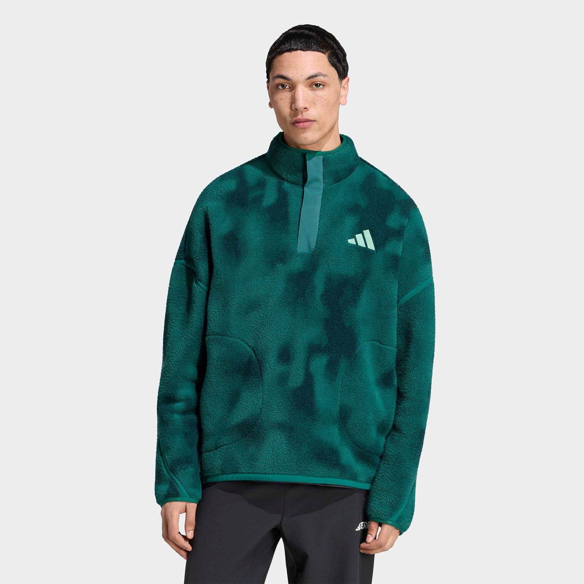 adidas Terrex Multi Erkek Yeşil Polar Sweatshirt