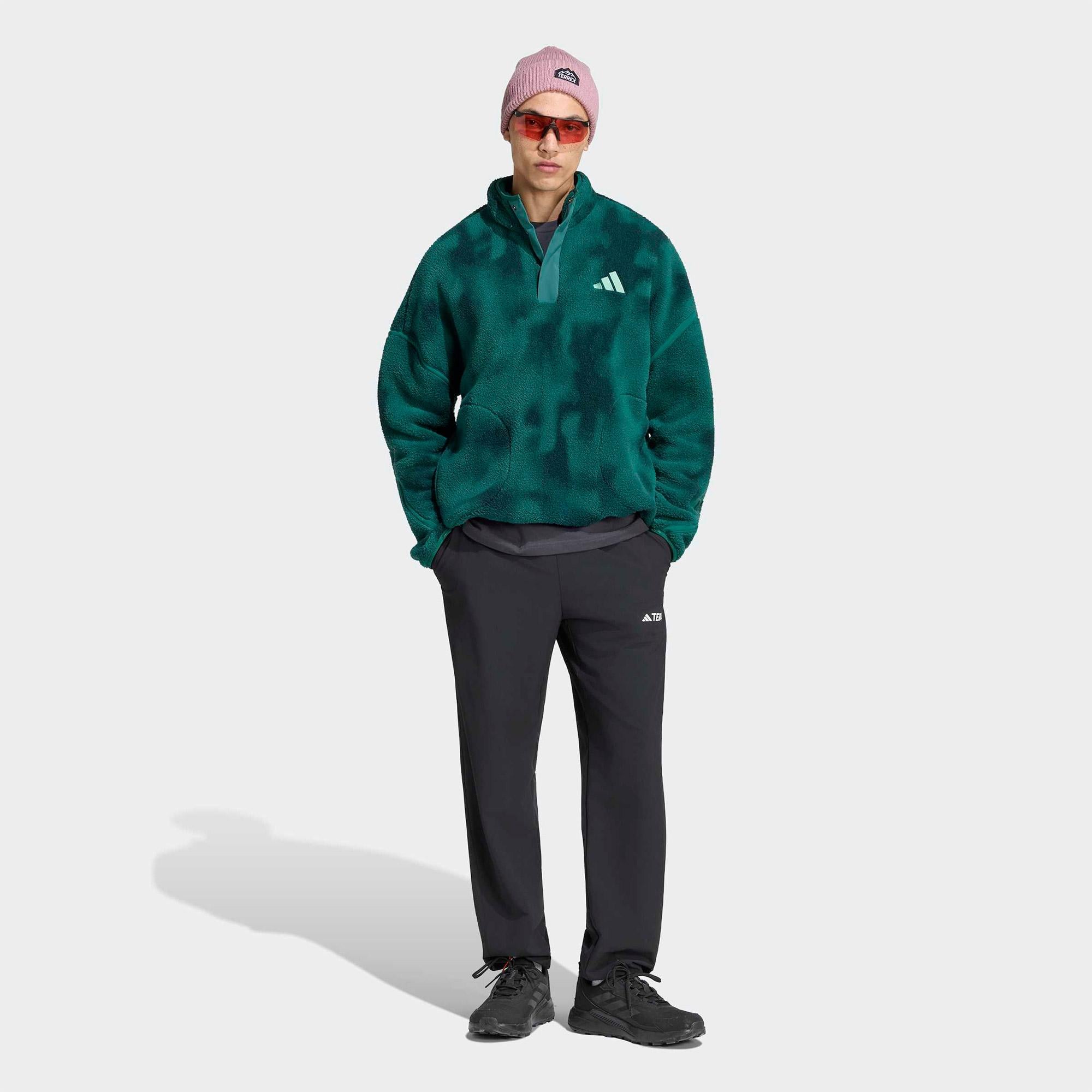 adidas Terrex Multi Erkek Yeşil Polar Sweatshirt
