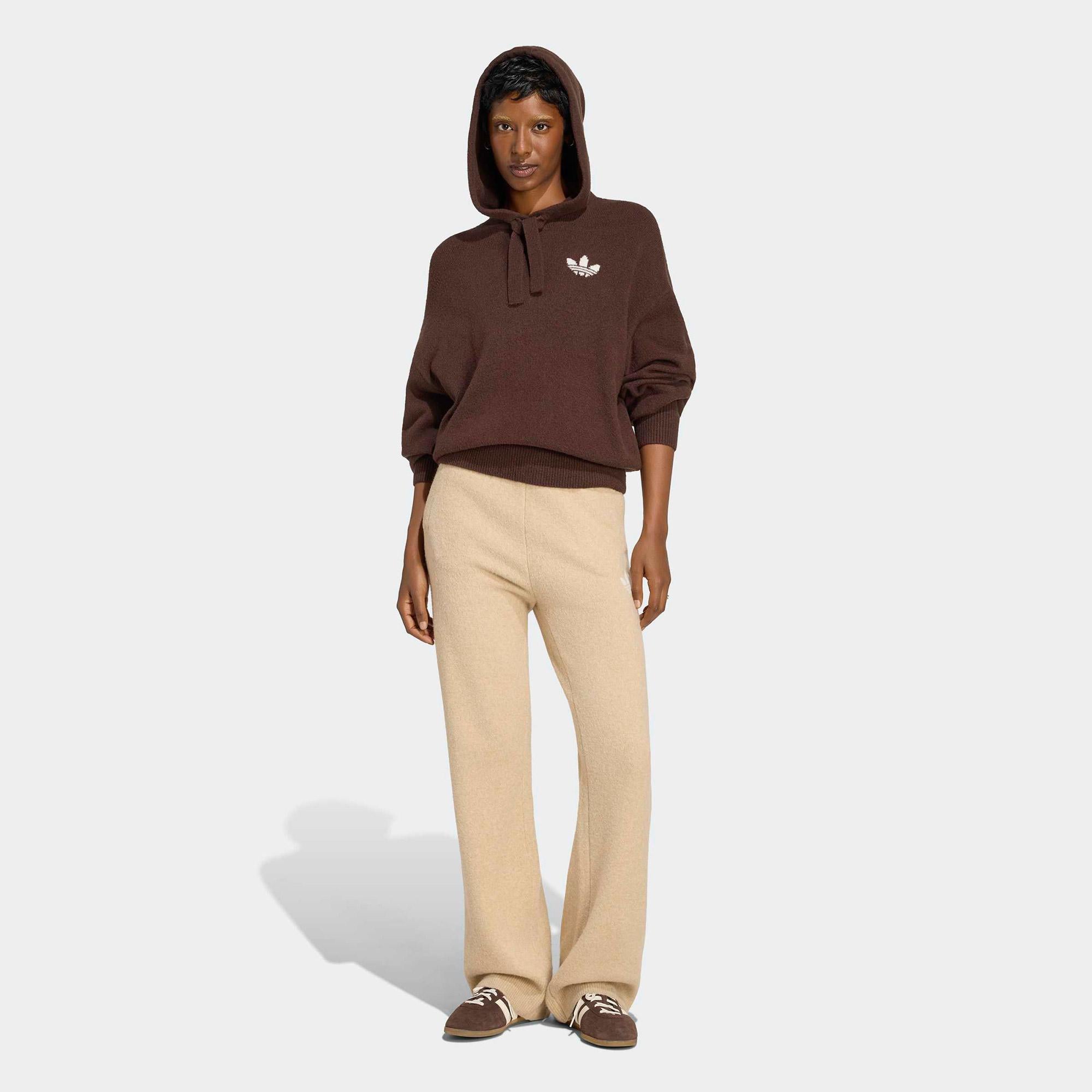 adidas Essentials Knit Kadın Bej Eşofman Altı