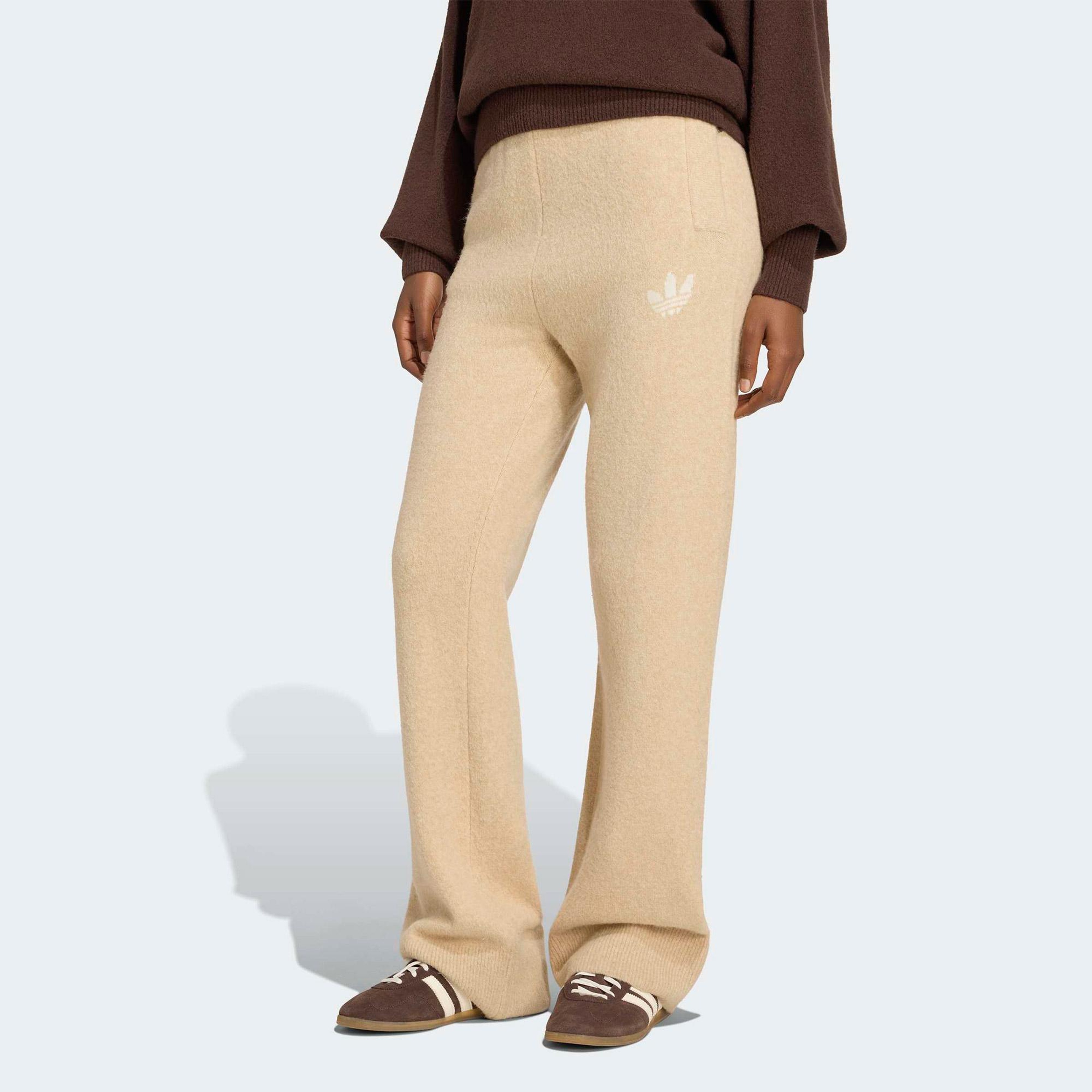 adidas Essentials Knit Kadın Bej Eşofman Altı
