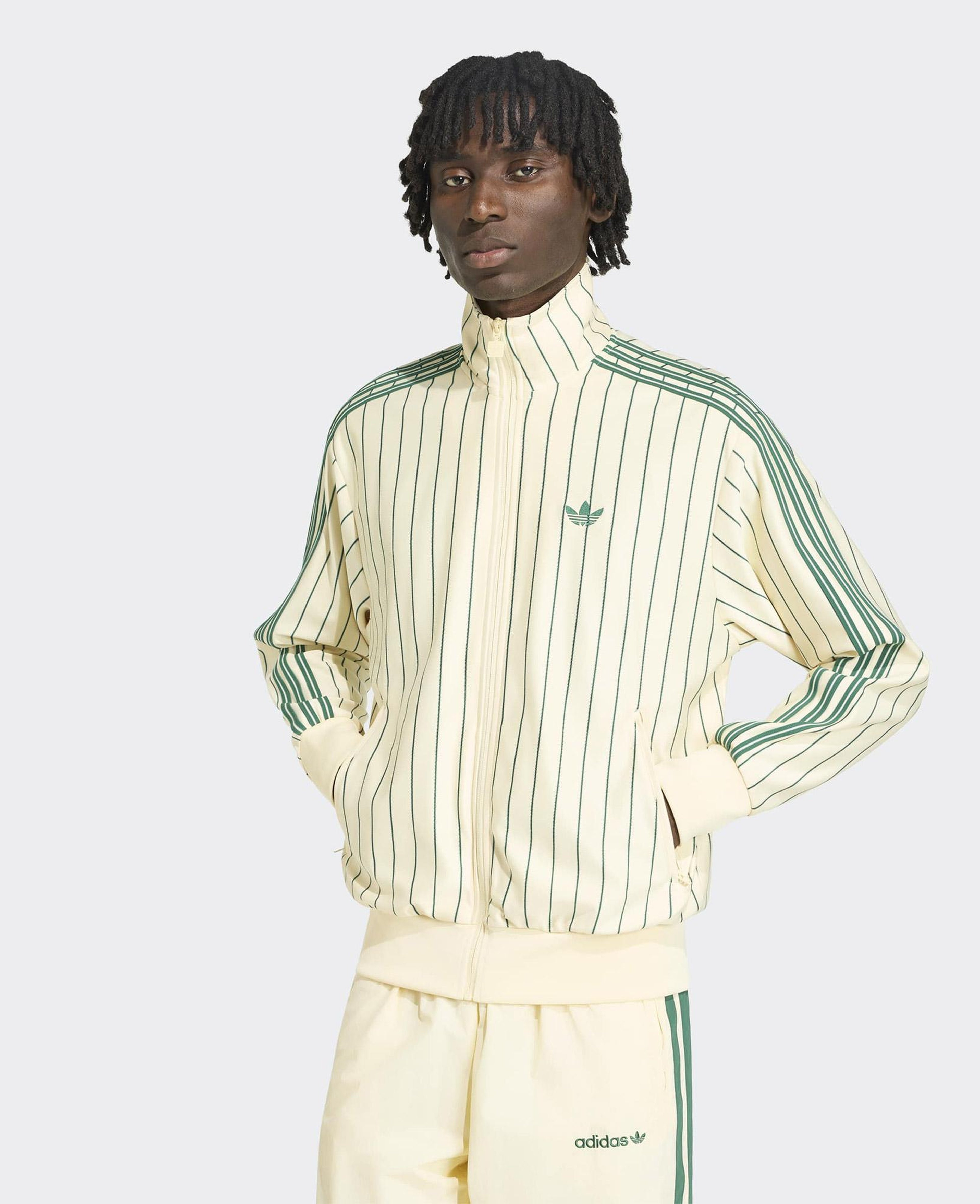 adidas Firebird PinStripes Erkek Krem Rengi Eşofman Üstü