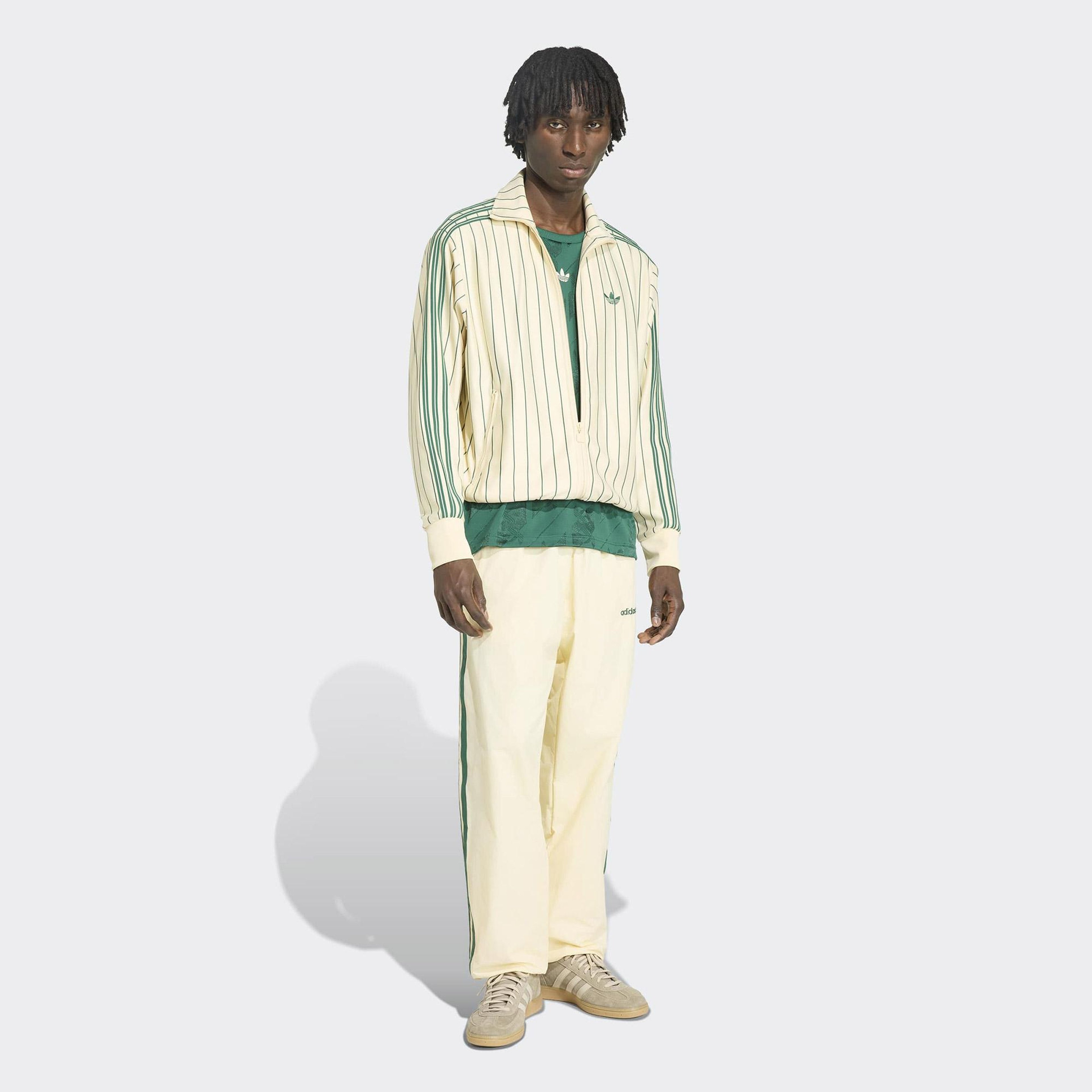 adidas Firebird PinStripes Erkek Krem Rengi Eşofman Üstü