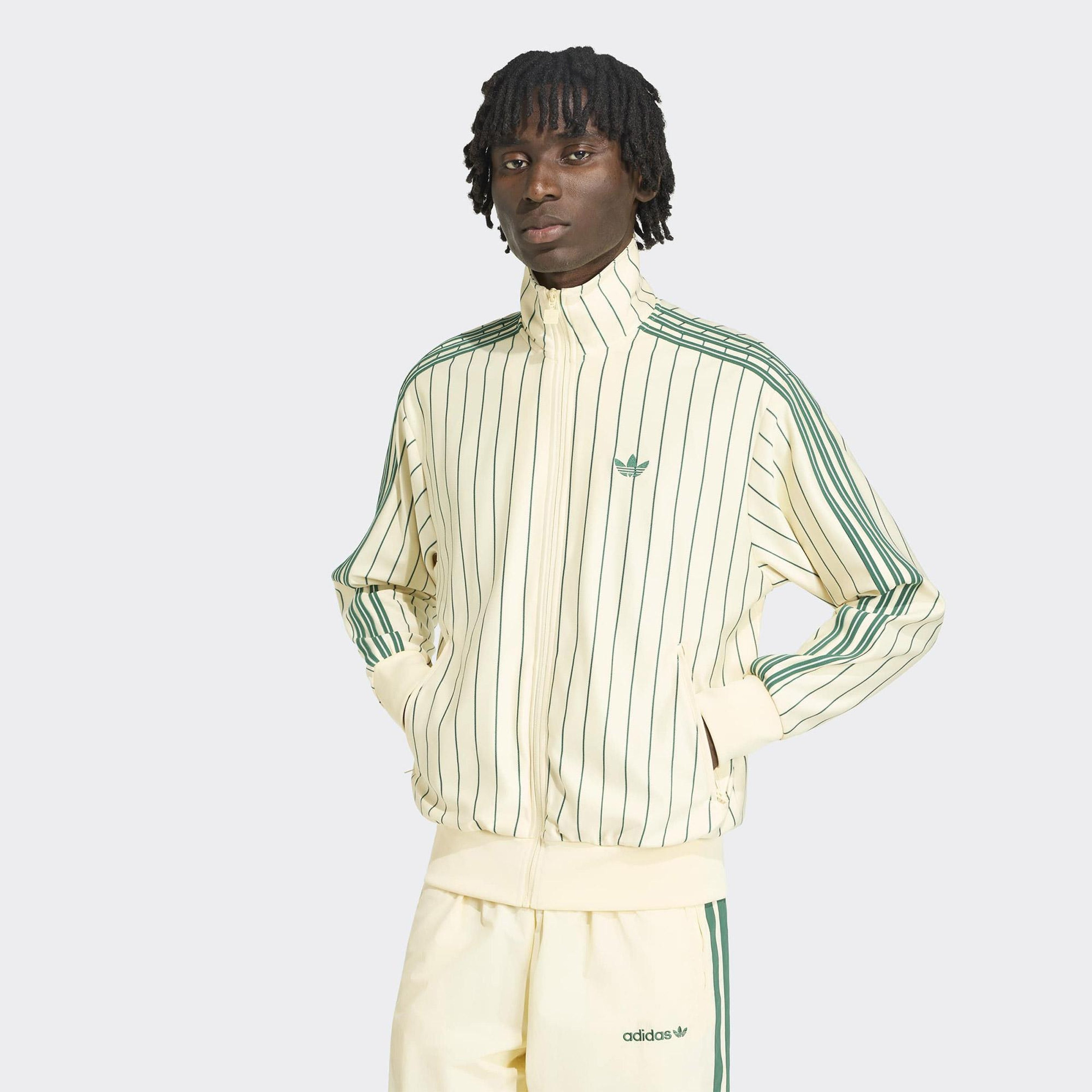 adidas Firebird PinStripes Erkek Krem Rengi Eşofman Üstü