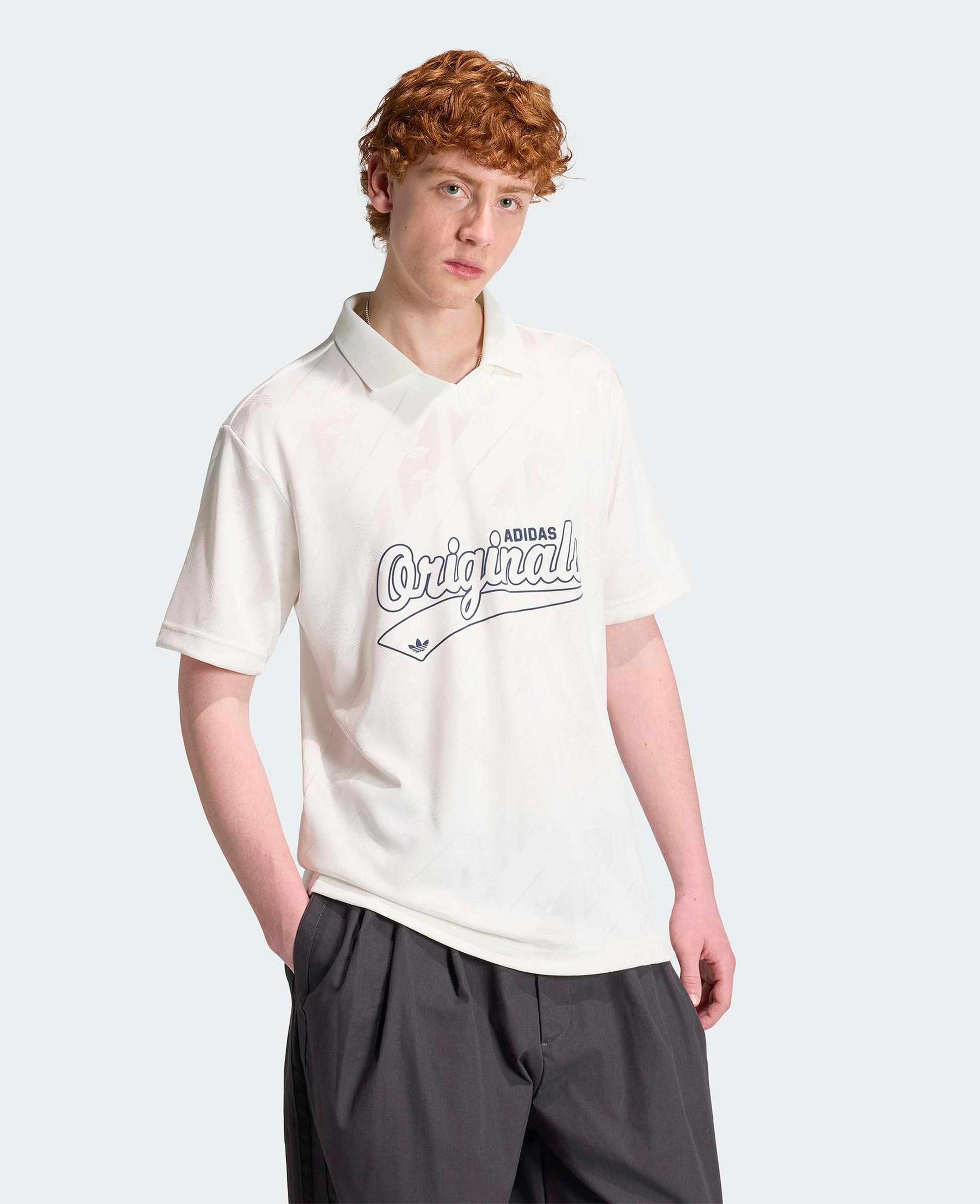adidas Jacquard Originals Erkek Beyaz T-Shirt