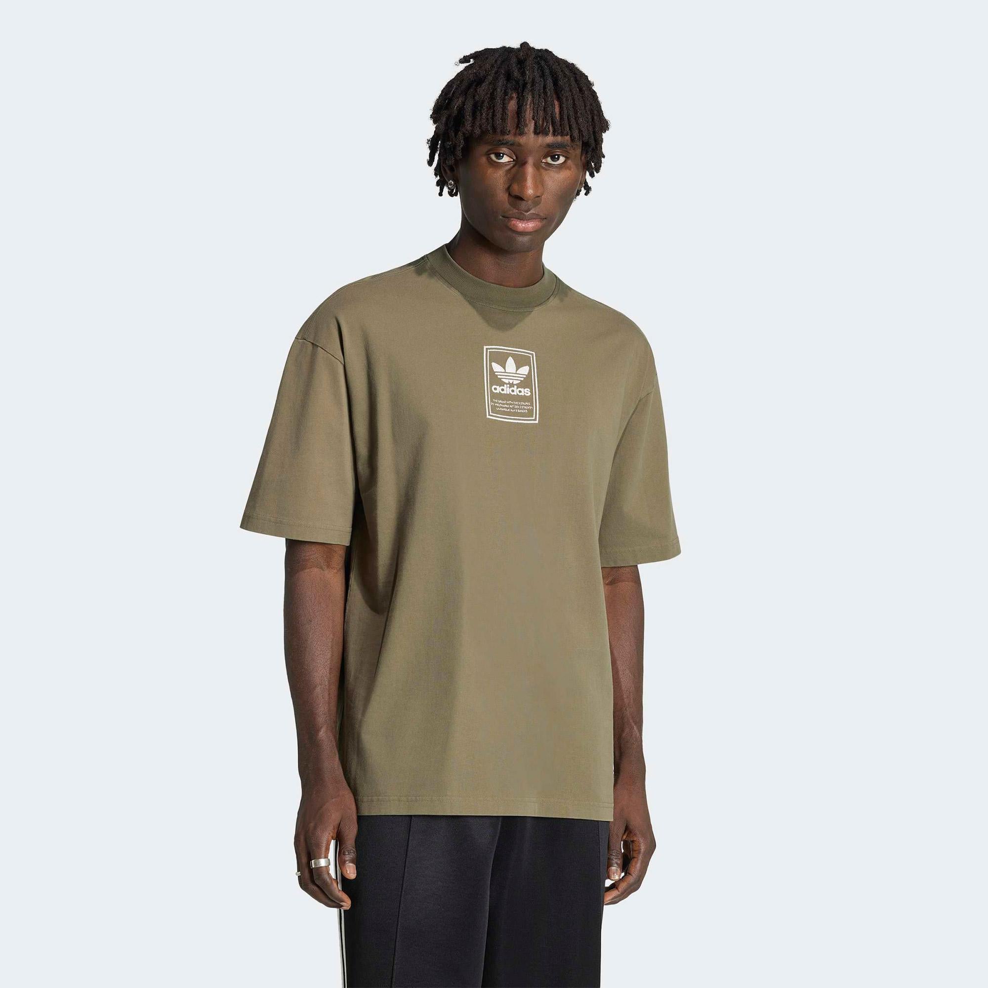 adidas Elevated GFX Erkek Haki T-Shirt