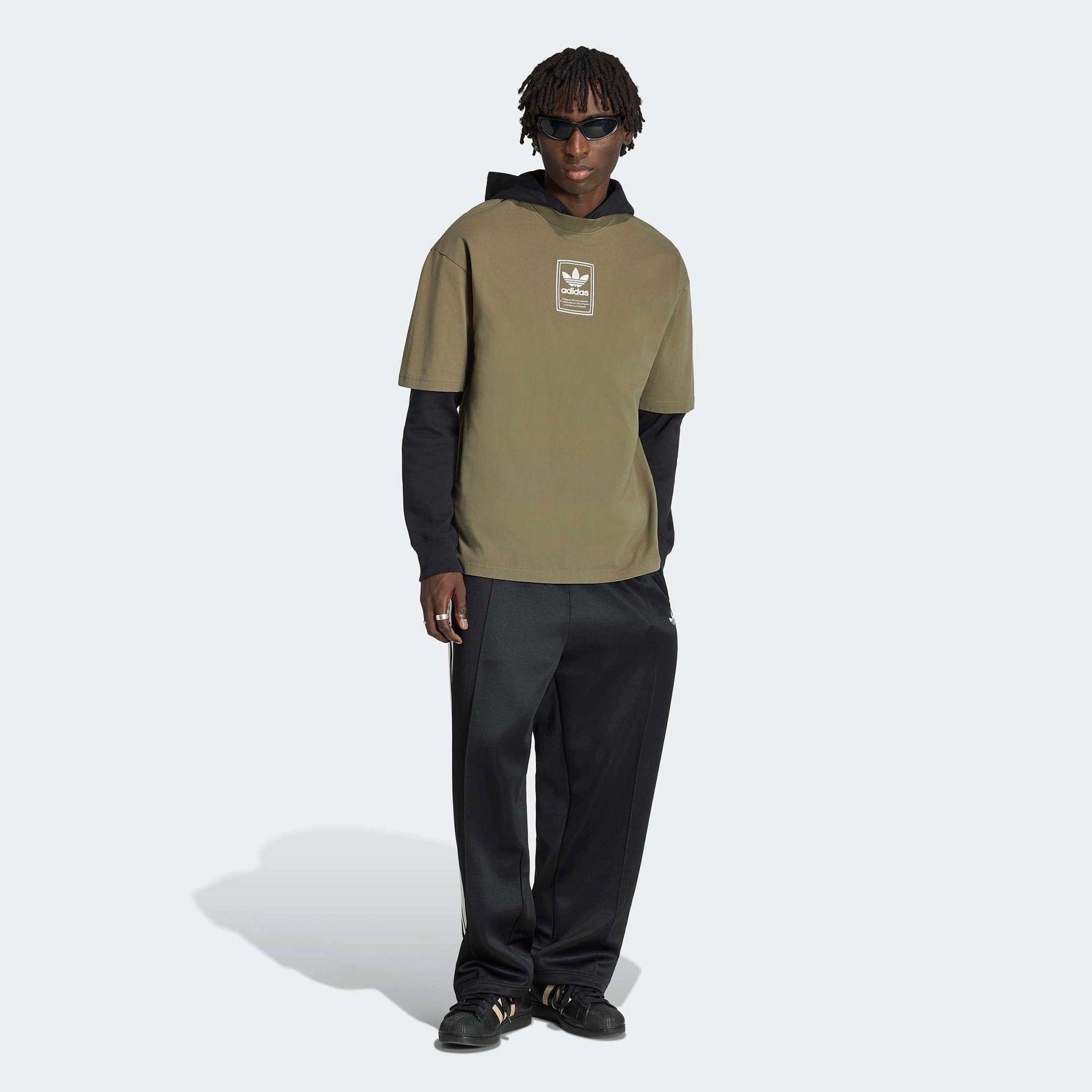 adidas Elevated GFX Erkek Haki T-Shirt