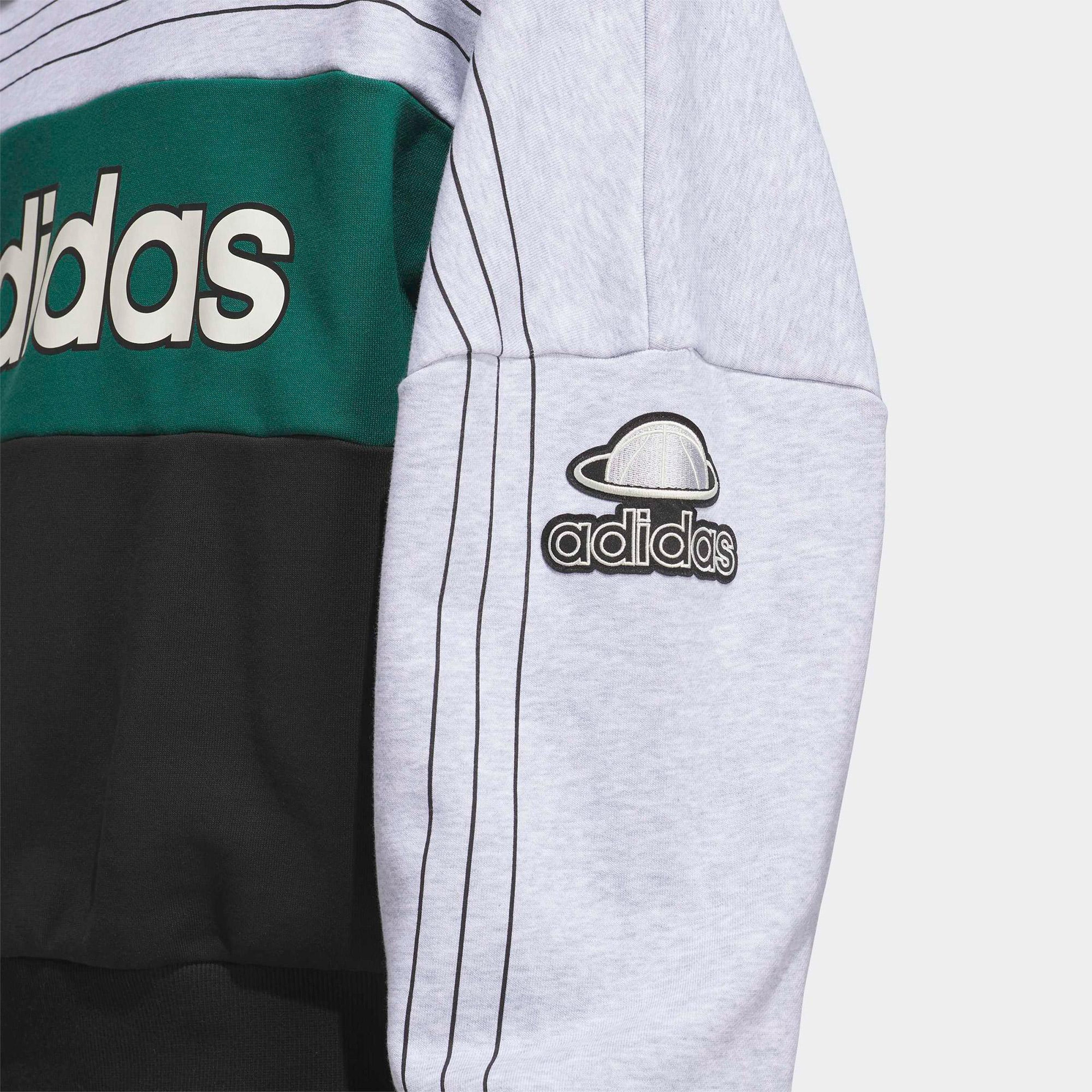 adidas Varsity Crew Unisex Gri Sweatshirt