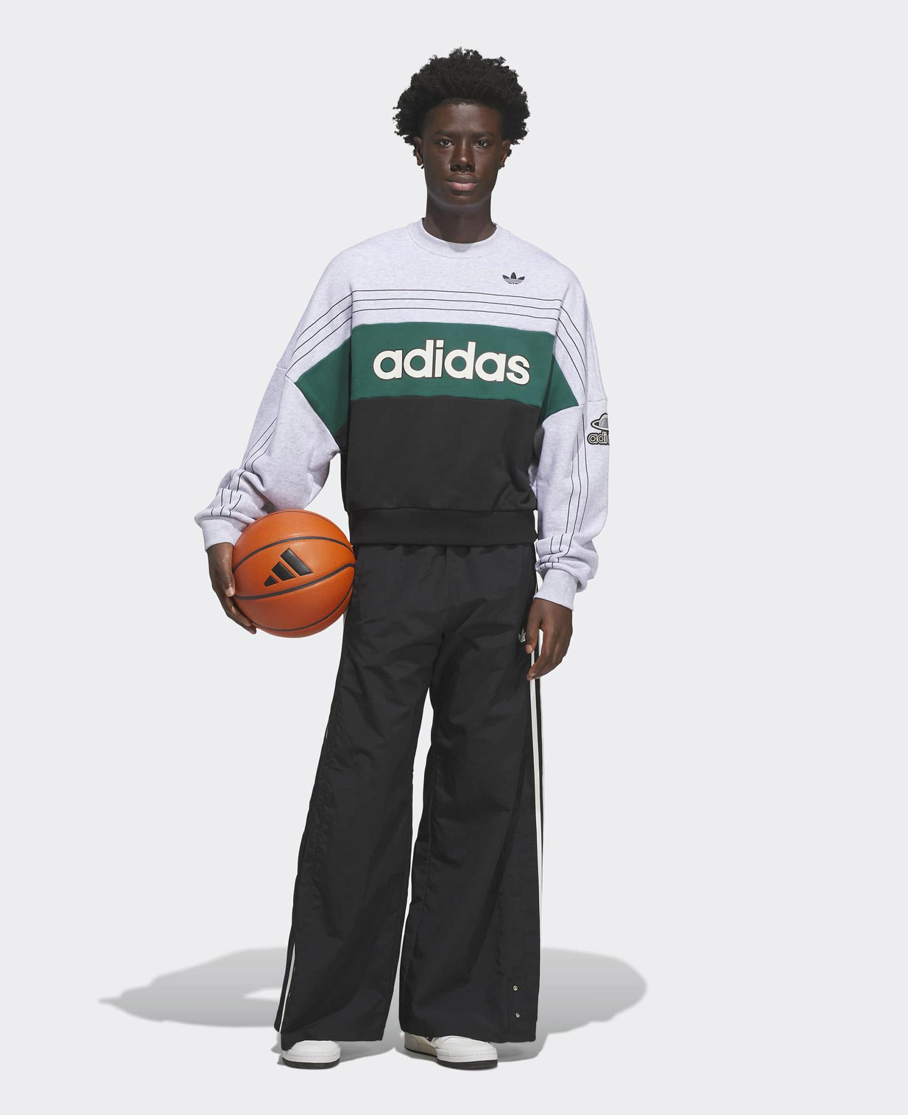 adidas Varsity Crew Unisex Gri Sweatshirt