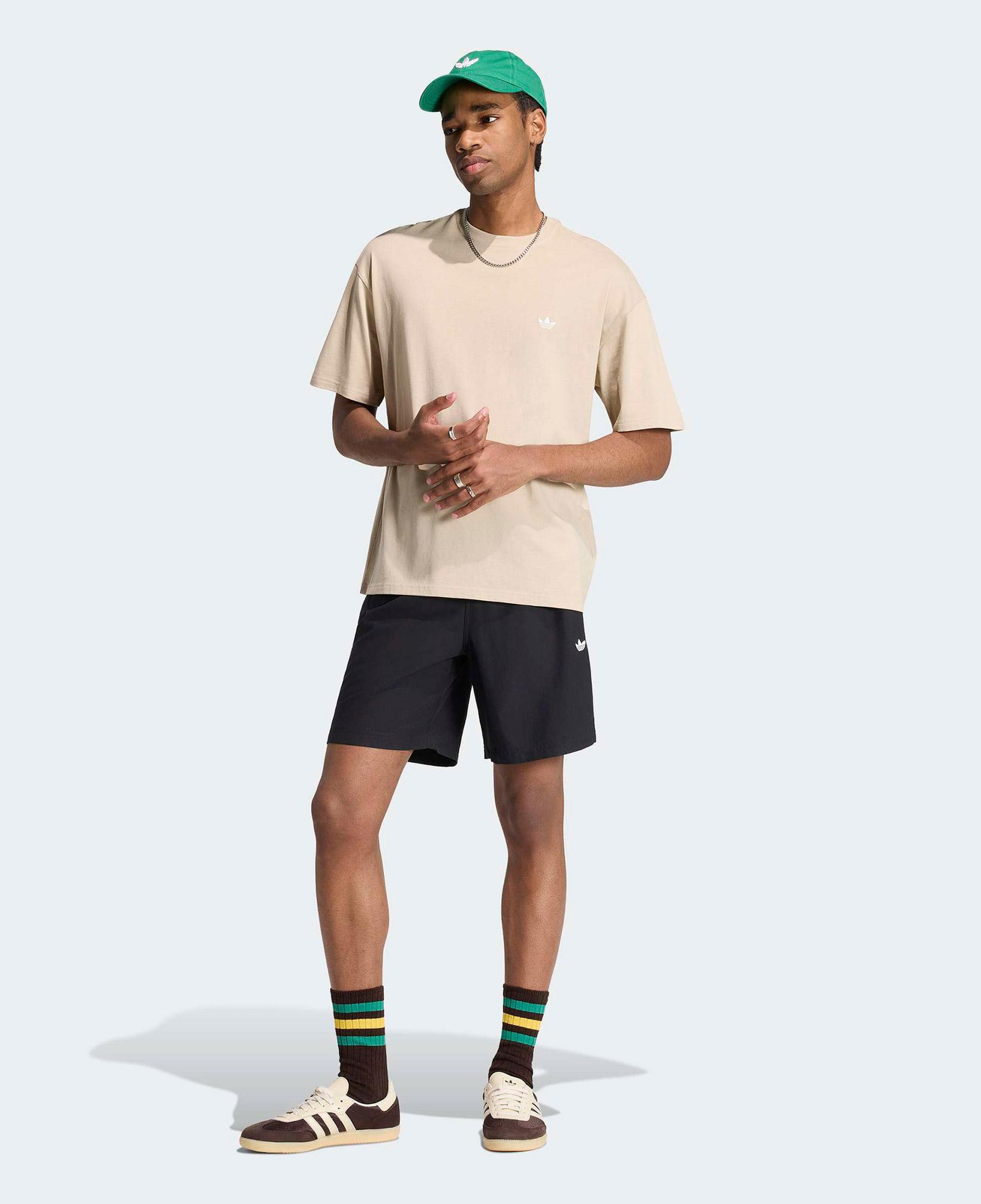 adidas Trefoil Essentials Erkek Bej T-Shirt
