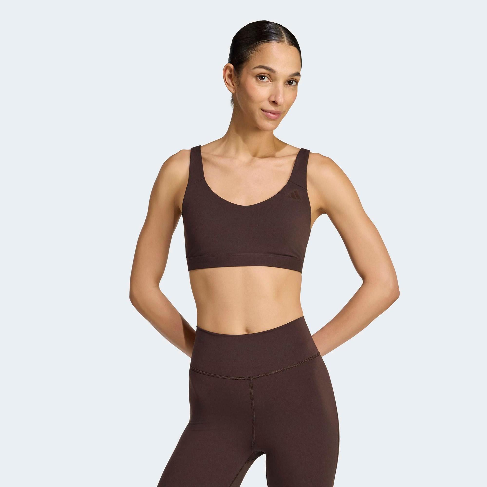 adidas All Me Essentials Kadın Kahverengi Bra