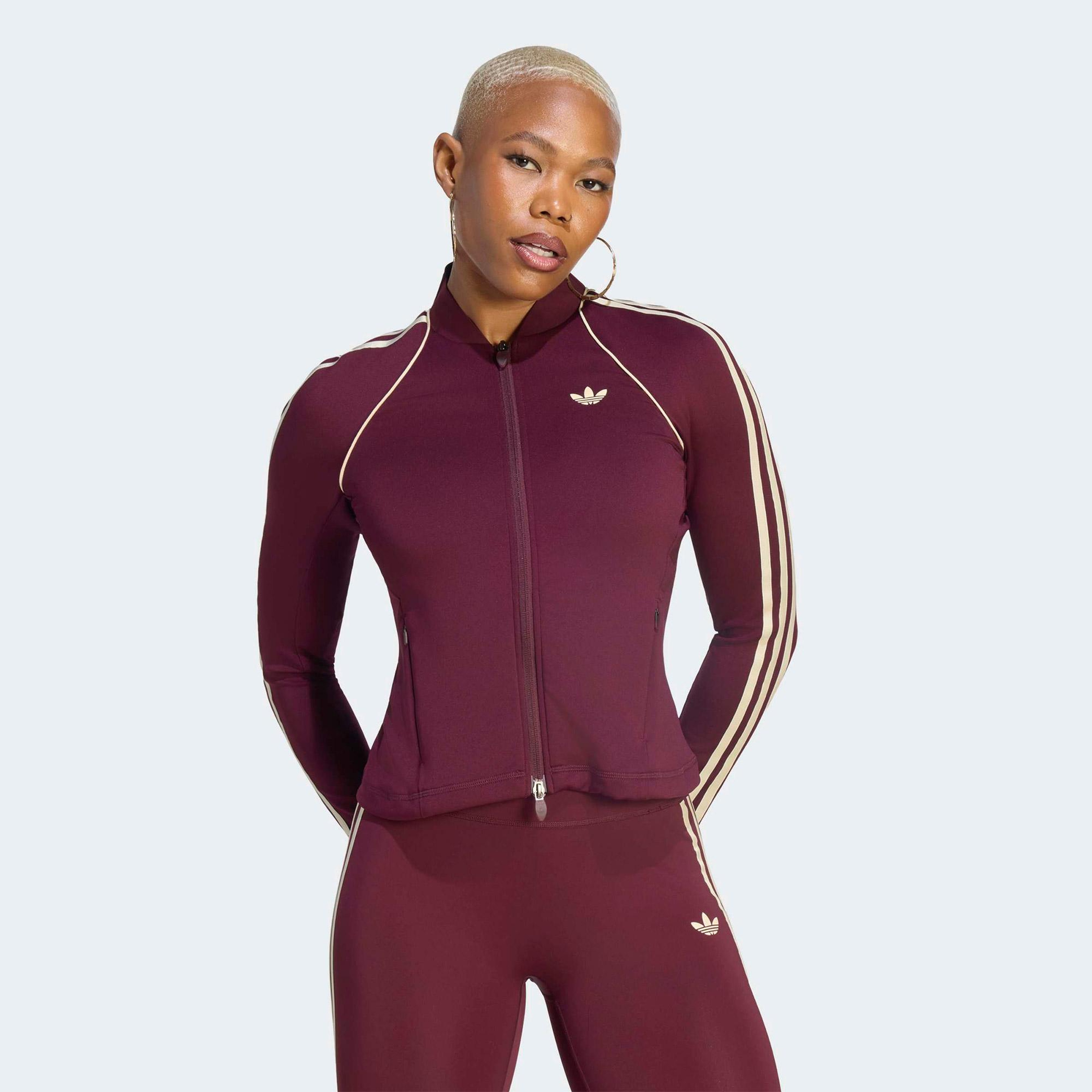 adidas Originals Sport Superstar Midlayer Kadın Bordo Sweatshirt