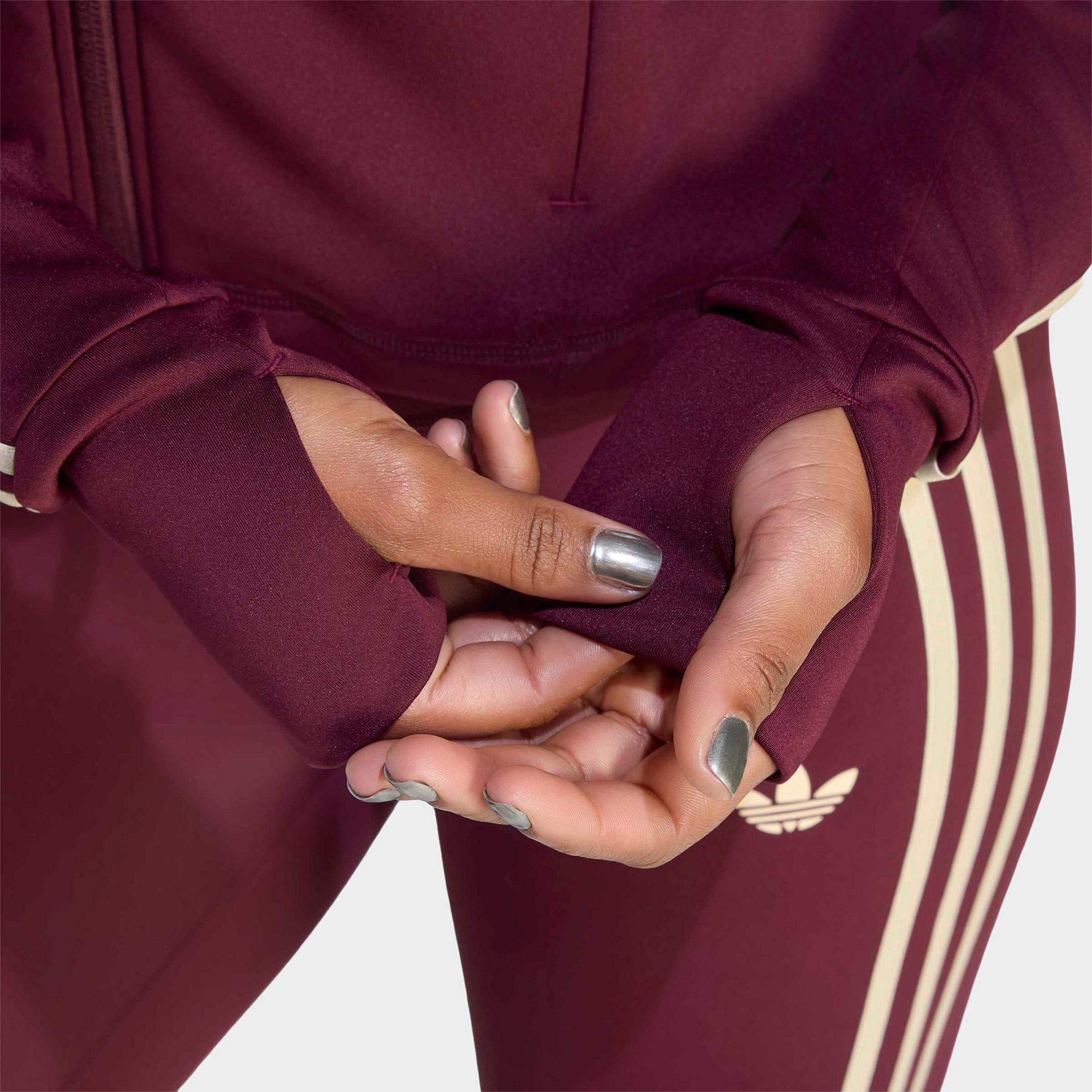 adidas Originals Sport Superstar Midlayer Kadın Bordo Sweatshirt