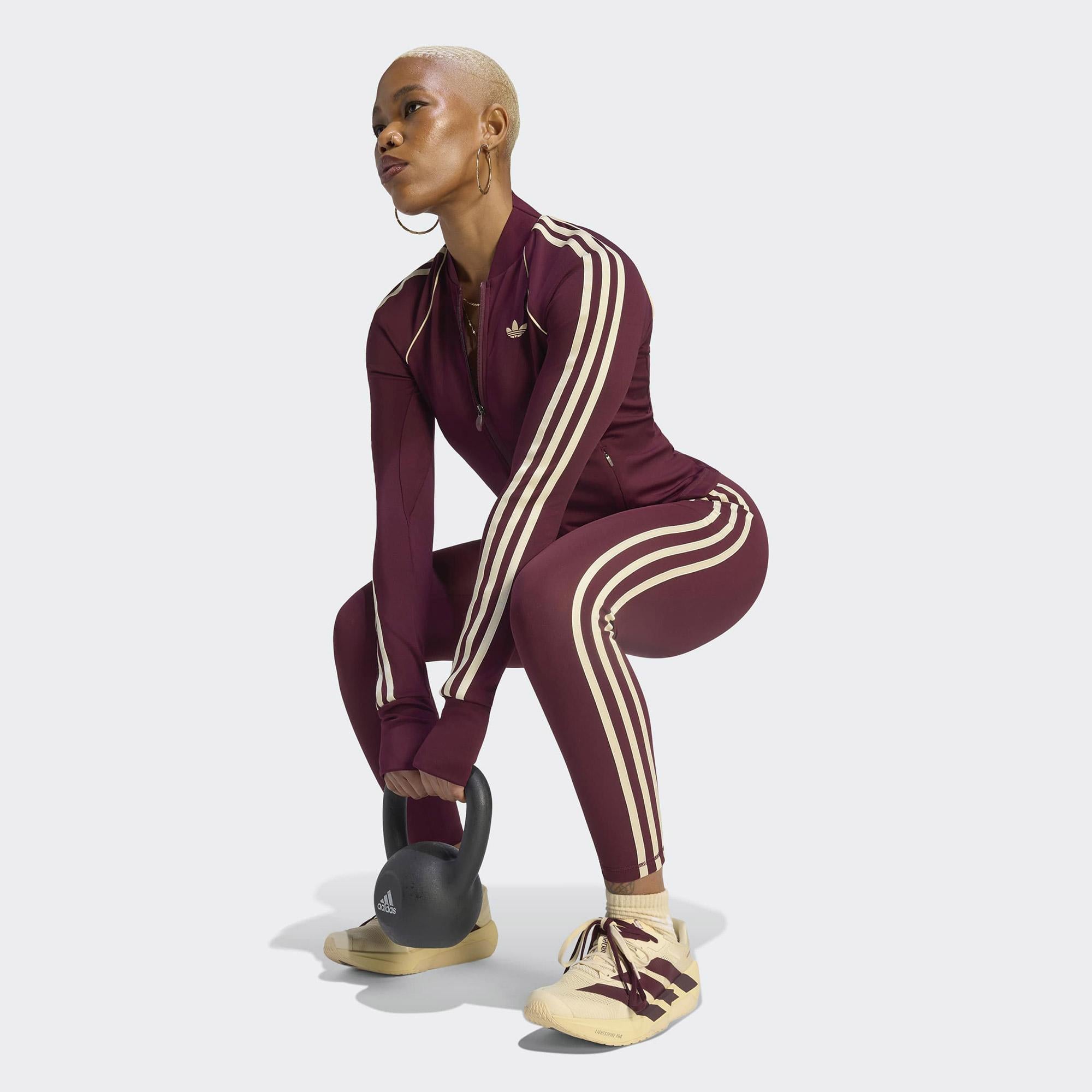 adidas Originals Sport Superstar Midlayer Kadın Bordo Sweatshirt