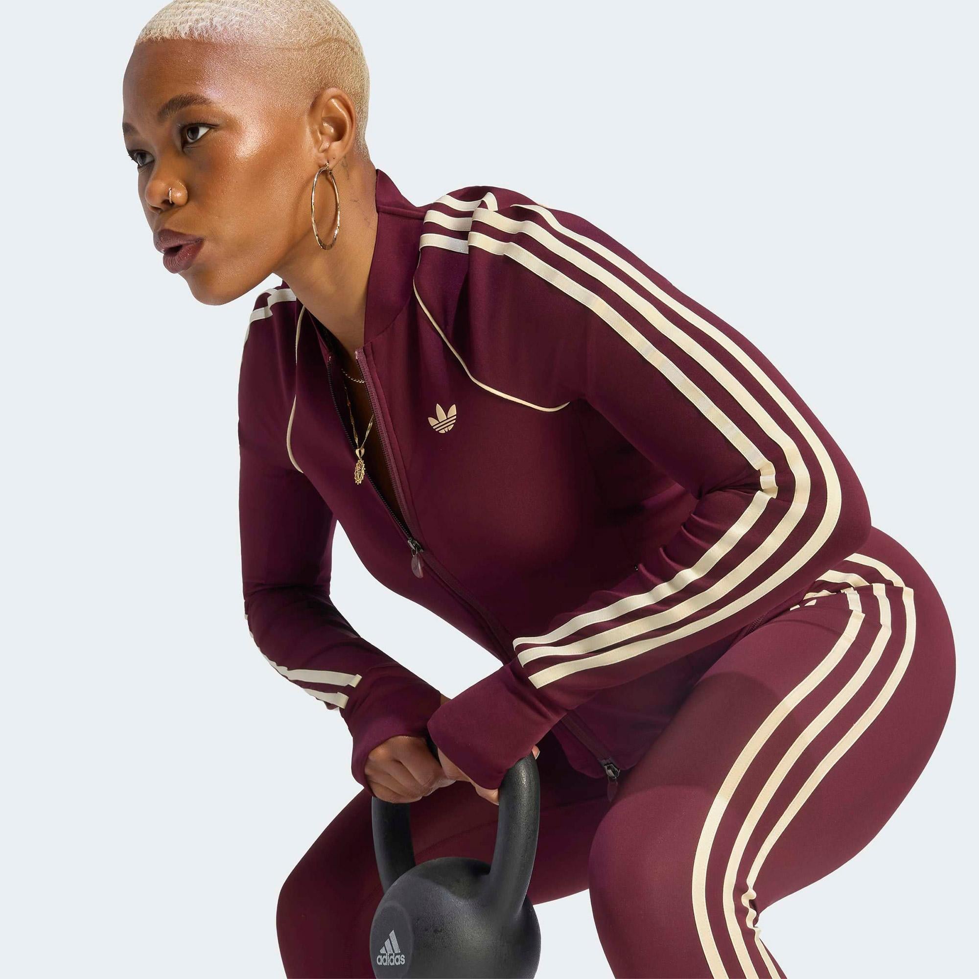 adidas Originals Sport Superstar Midlayer Kadın Bordo Sweatshirt