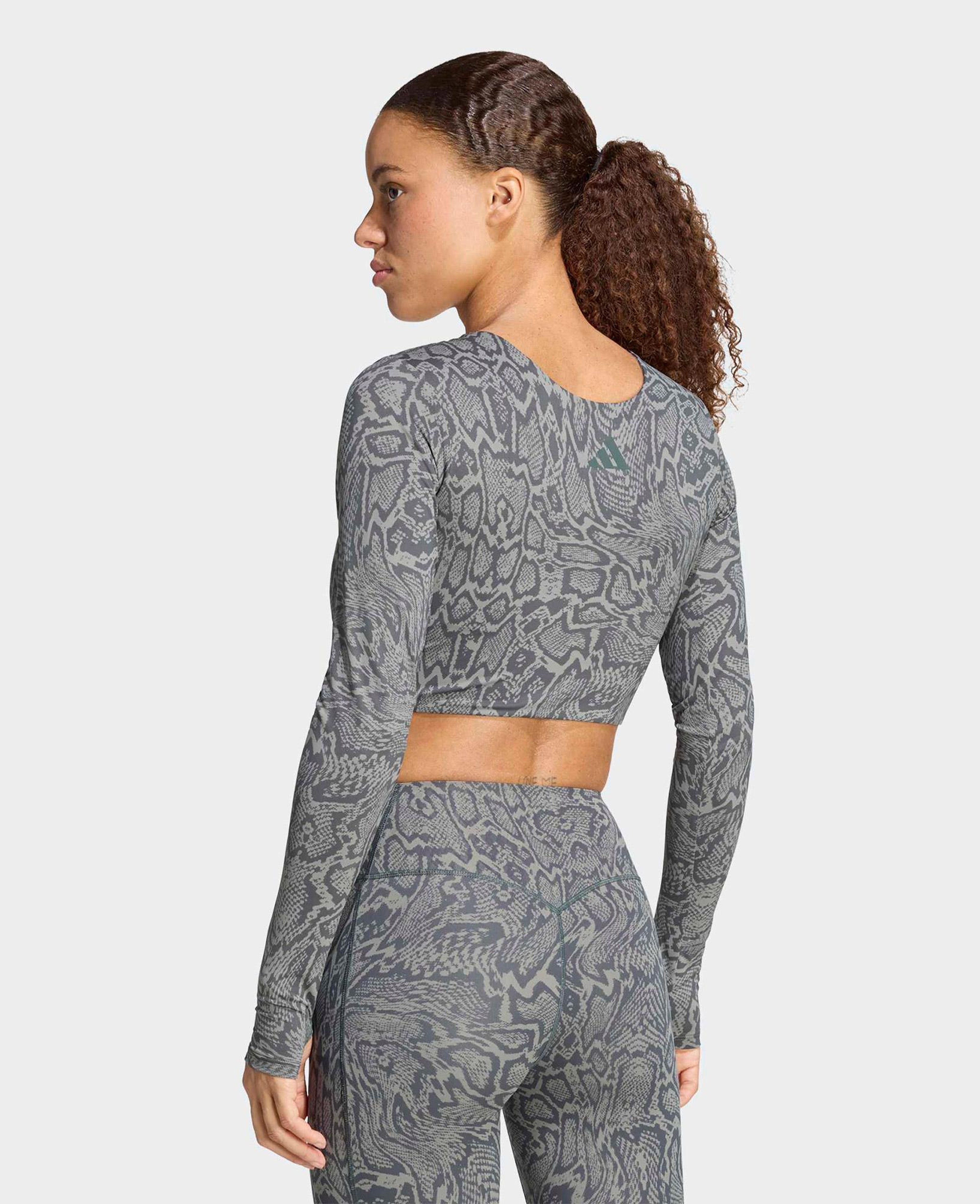 adidas PrimeLift Snake Twist Reversible Kadın Yeşil Crop