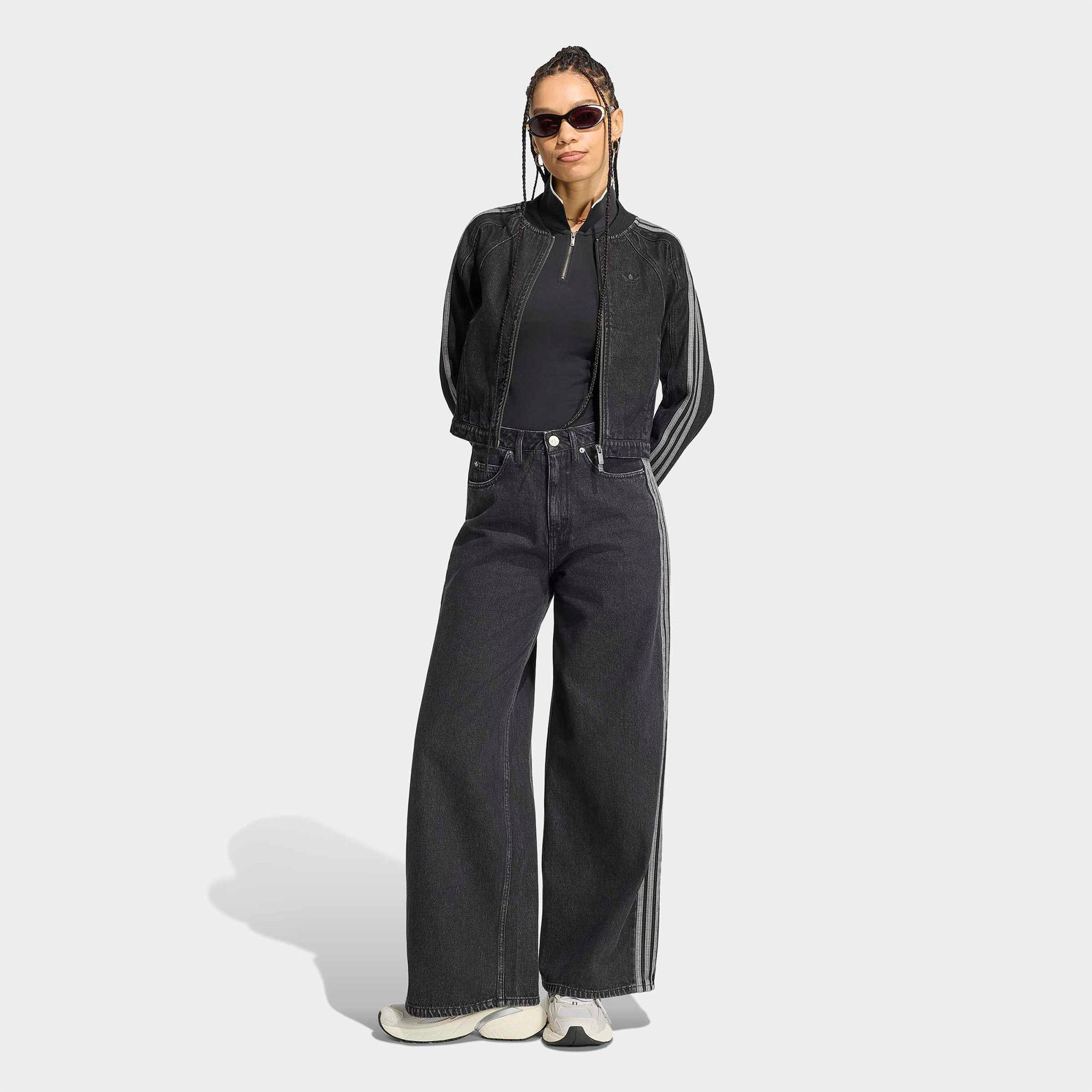 adidas High Rise Kadın Siyah Jean Pantolon