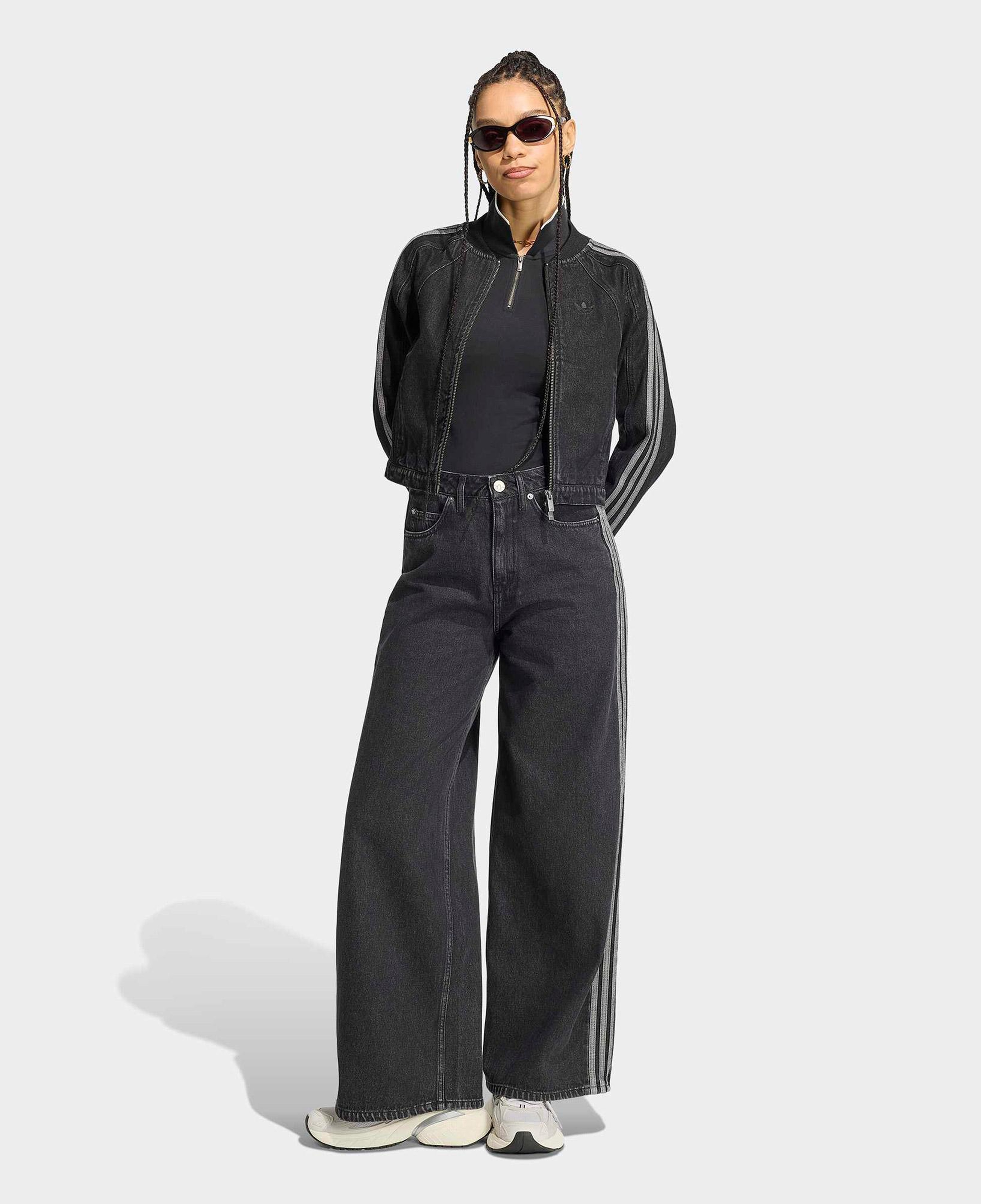 adidas High Rise Kadın Siyah Jean Pantolon