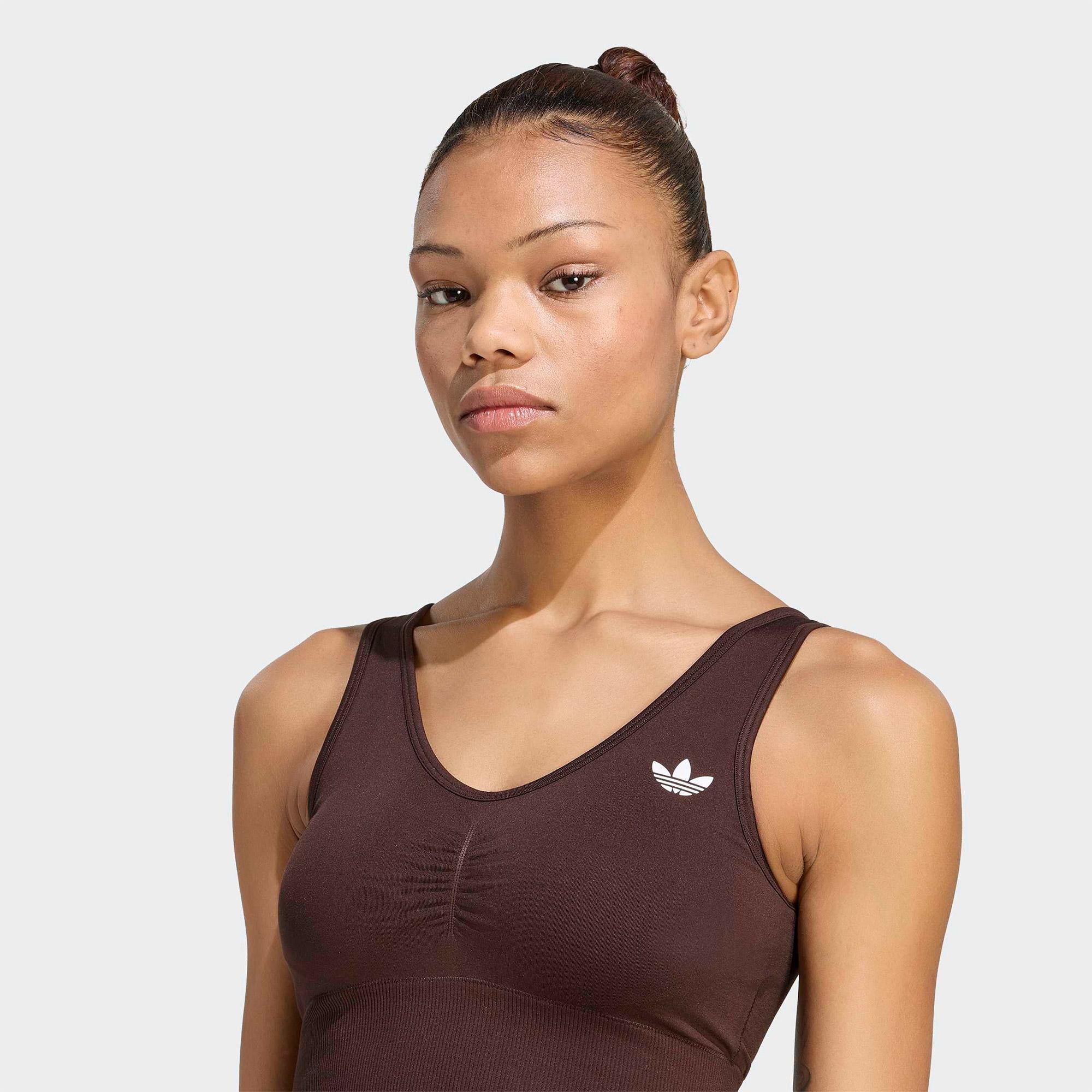 adidas Seamless Kadın Kahverengi Crop