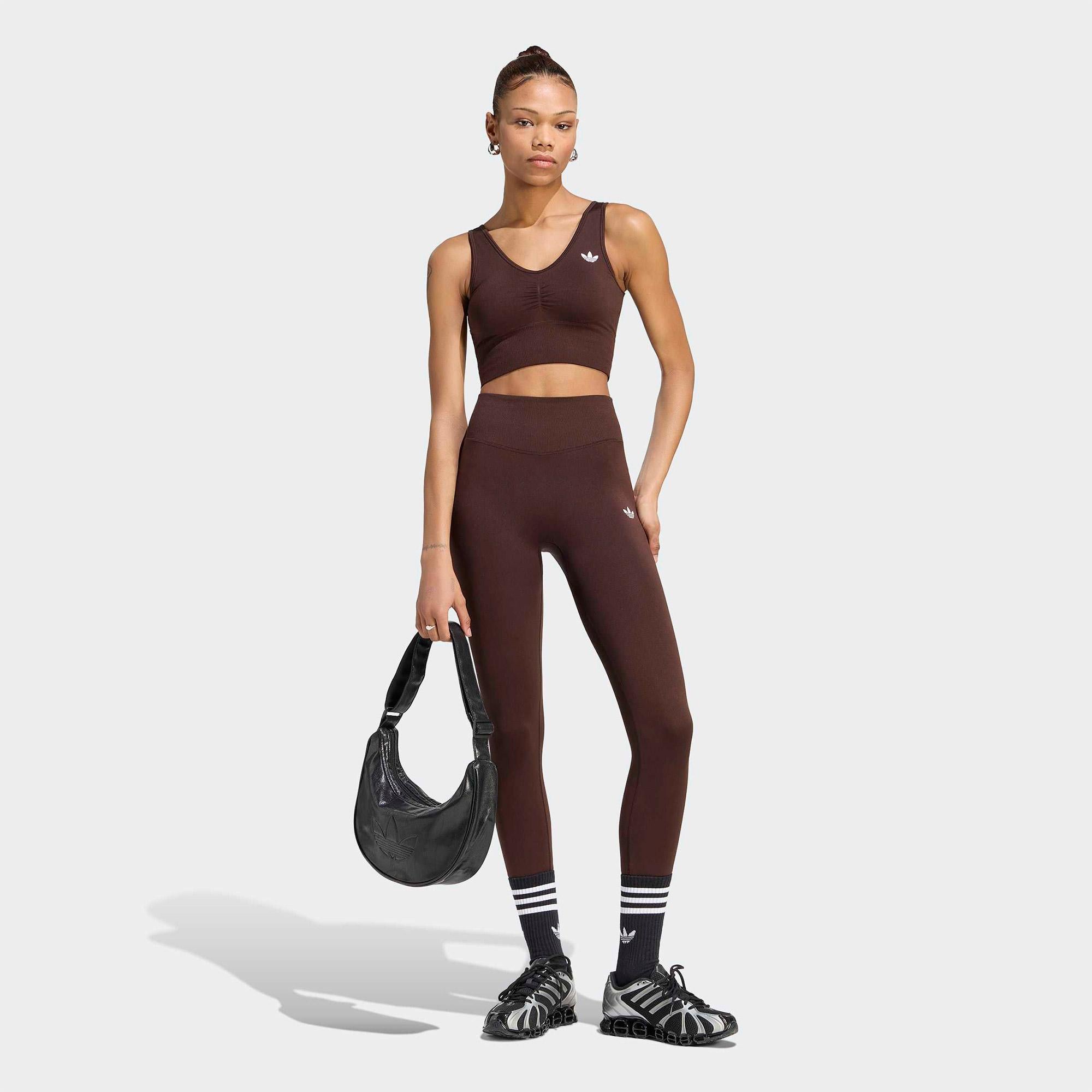 adidas Seamless Kadın Kahverengi Crop