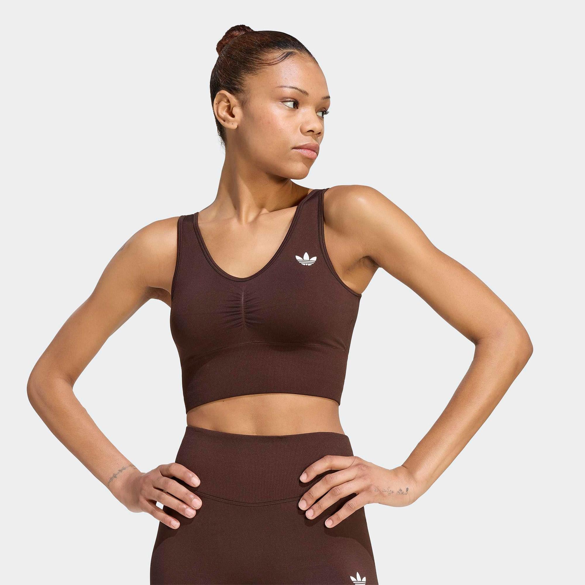 adidas Seamless Kadın Kahverengi Crop