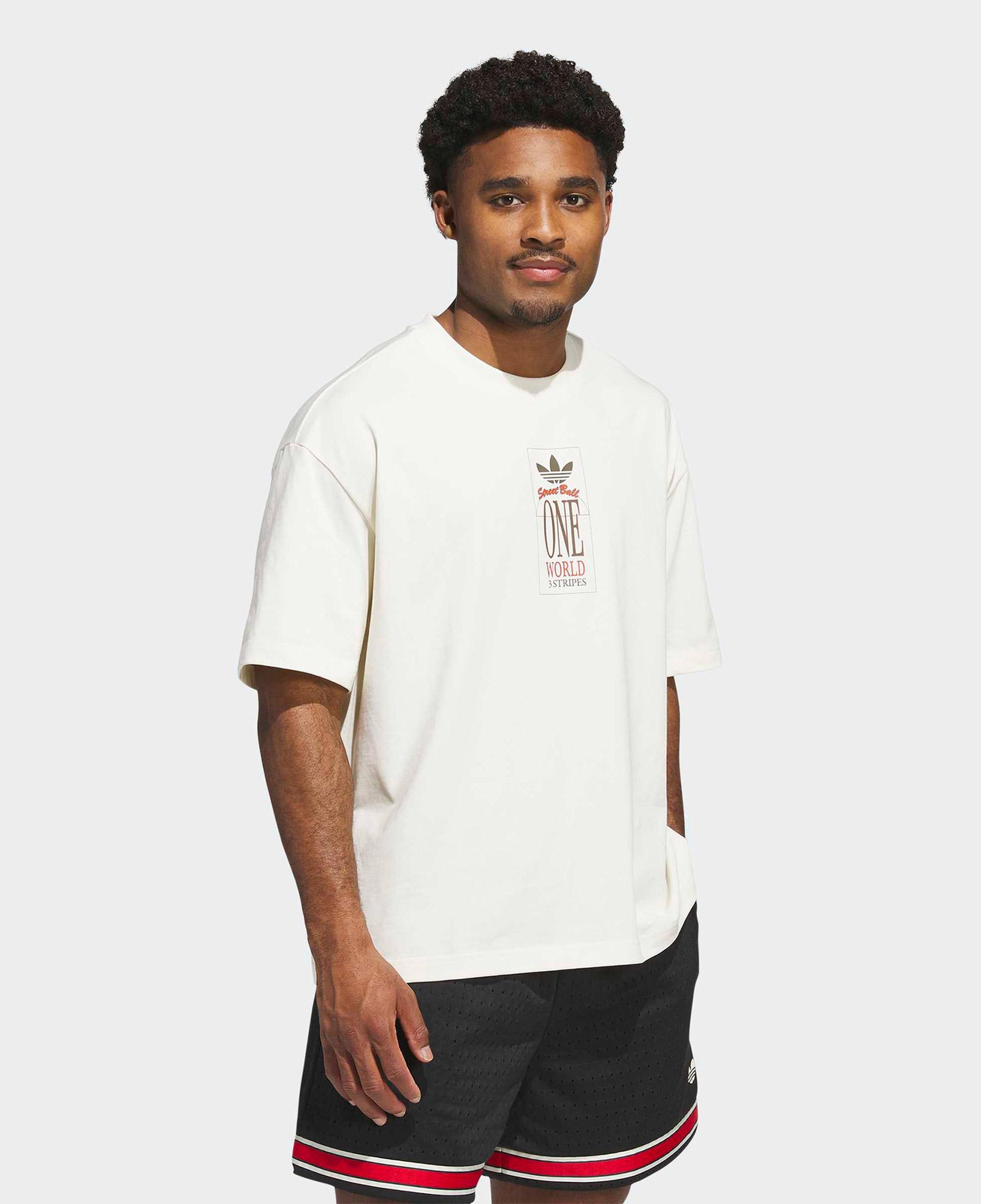 adidas Originals World Tour GFX Unisex Krem Rengi T-Shirt