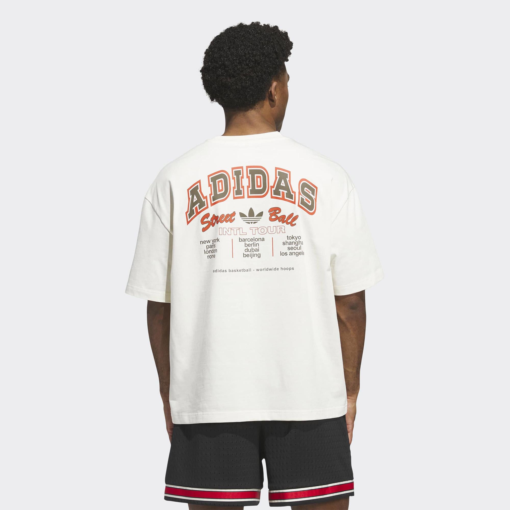 adidas Originals World Tour GFX Unisex Krem Rengi T-Shirt