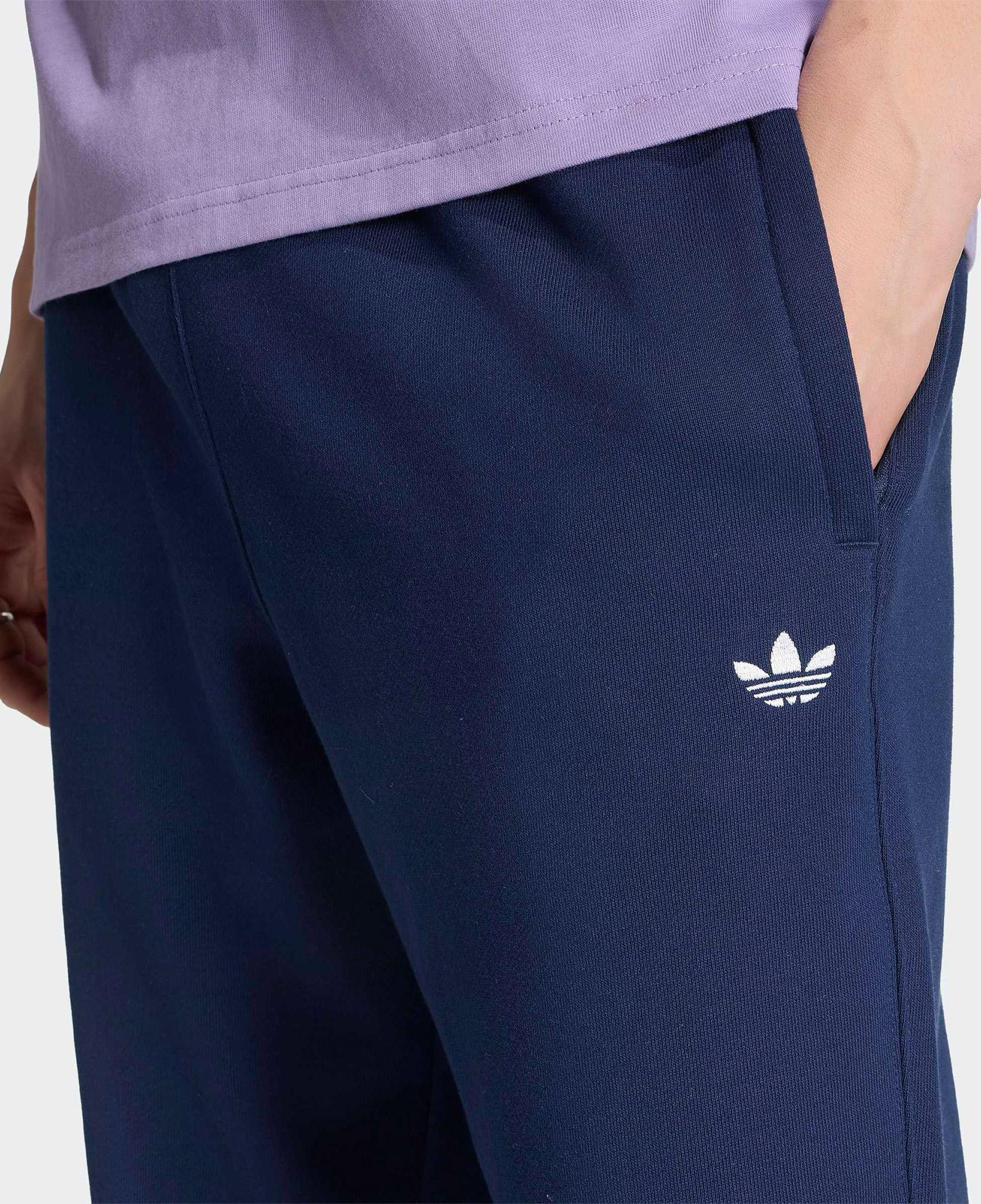 adidas Trefoil Essentials French Terry Erkek Lacivert Eşofman Altı