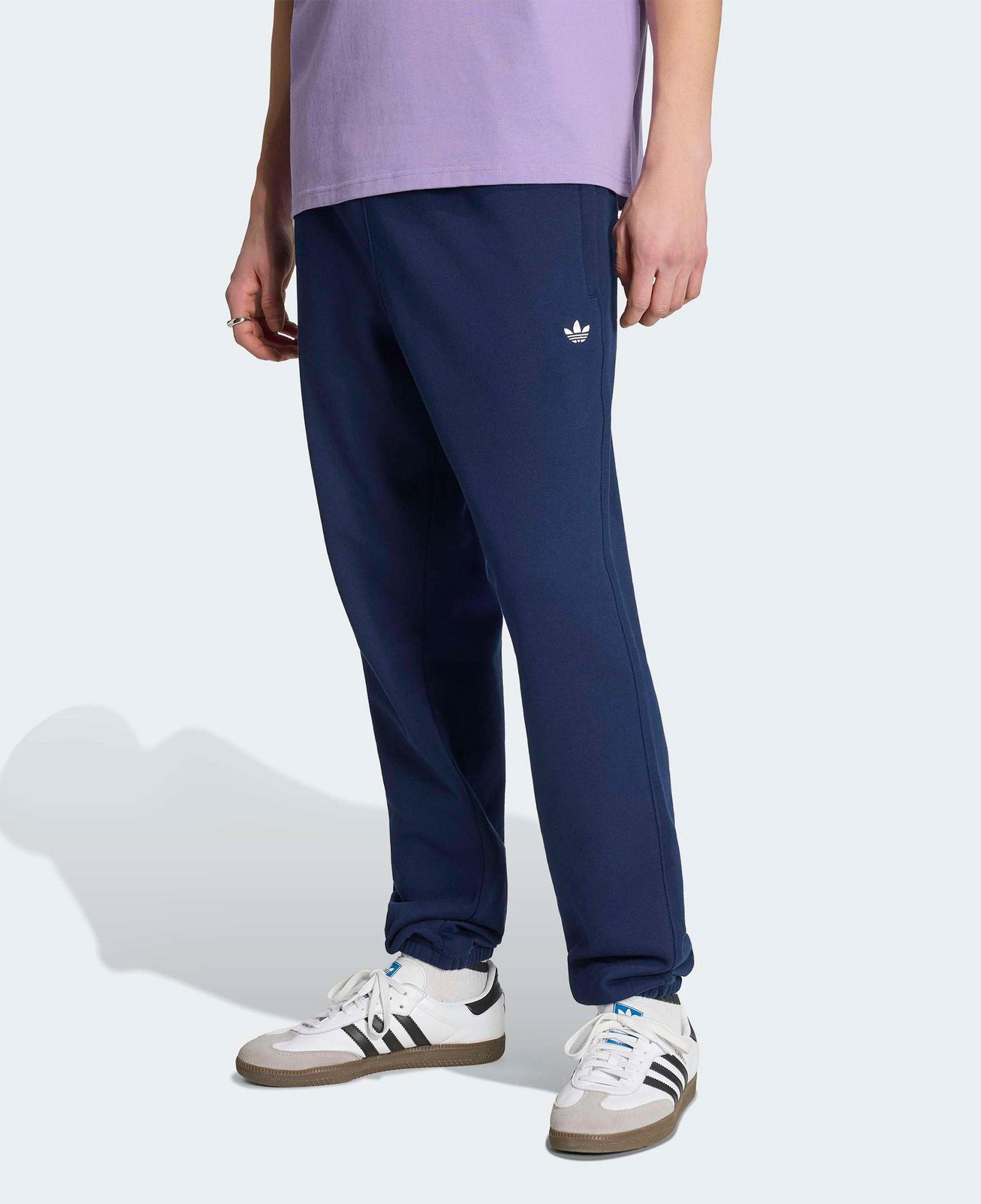 adidas Trefoil Essentials French Terry Erkek Lacivert Eşofman Altı